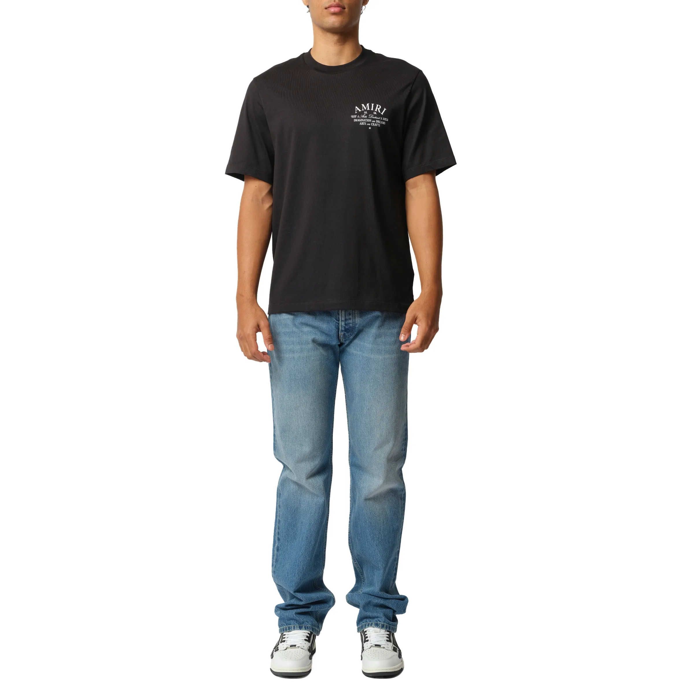 Amiri Arts District T-Shirt in Black/White sold by MARAIS product image thumbnail 4