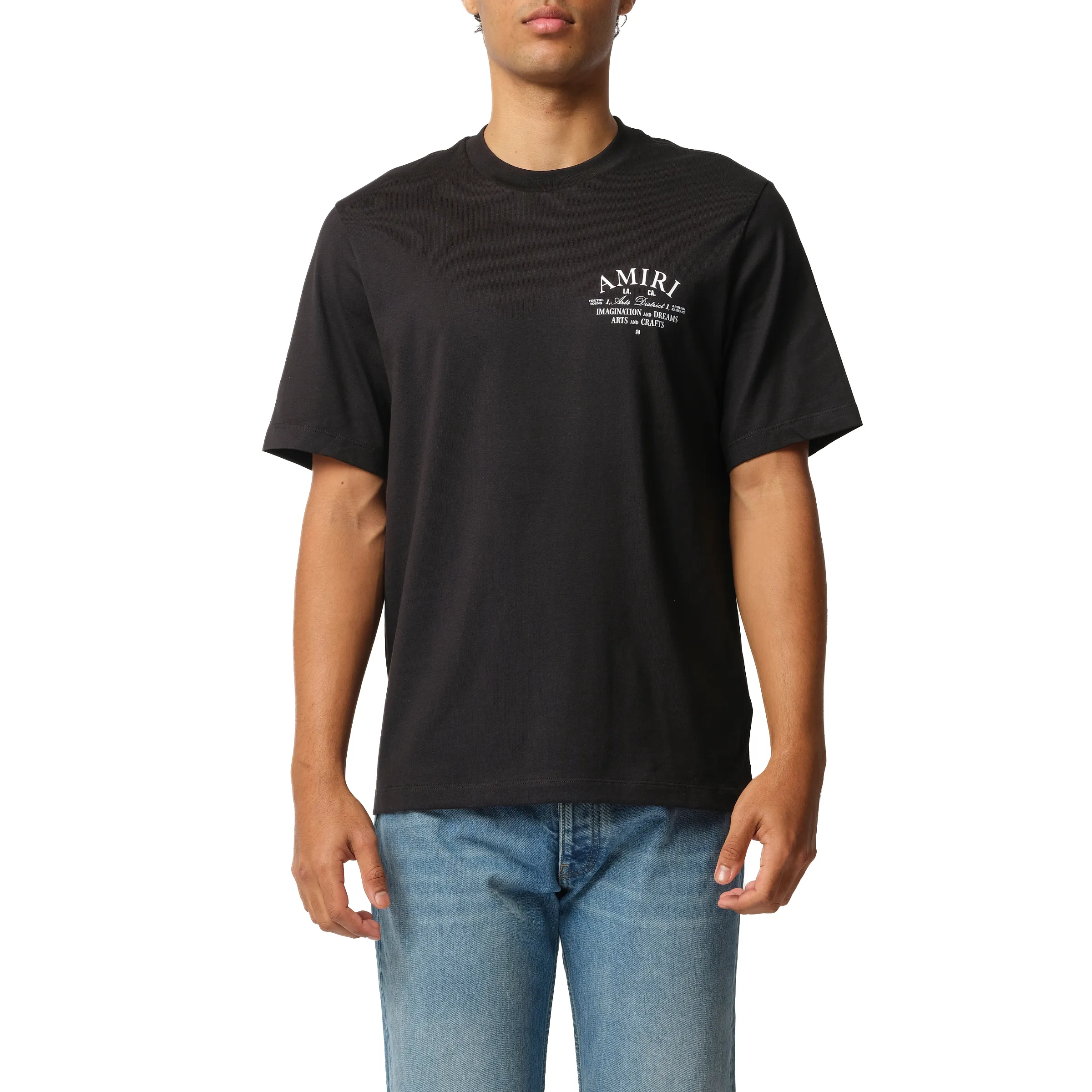 Amiri Arts District T-Shirt in Black/White sold by MARAIS