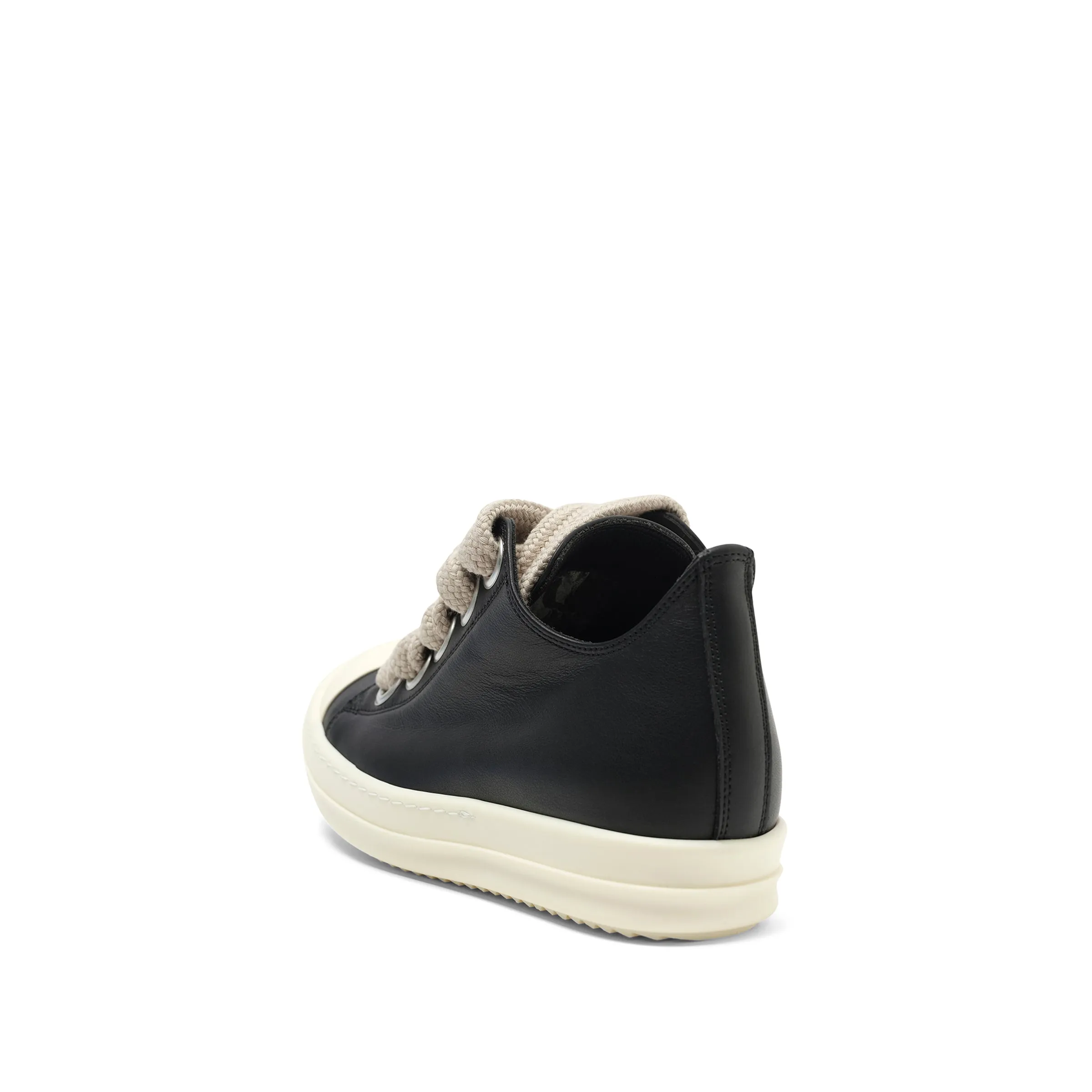 Full Grain Jumbo Laced Low Sneaker in Black/Pearl/Milk sold by MARAIS product image thumbnail 3