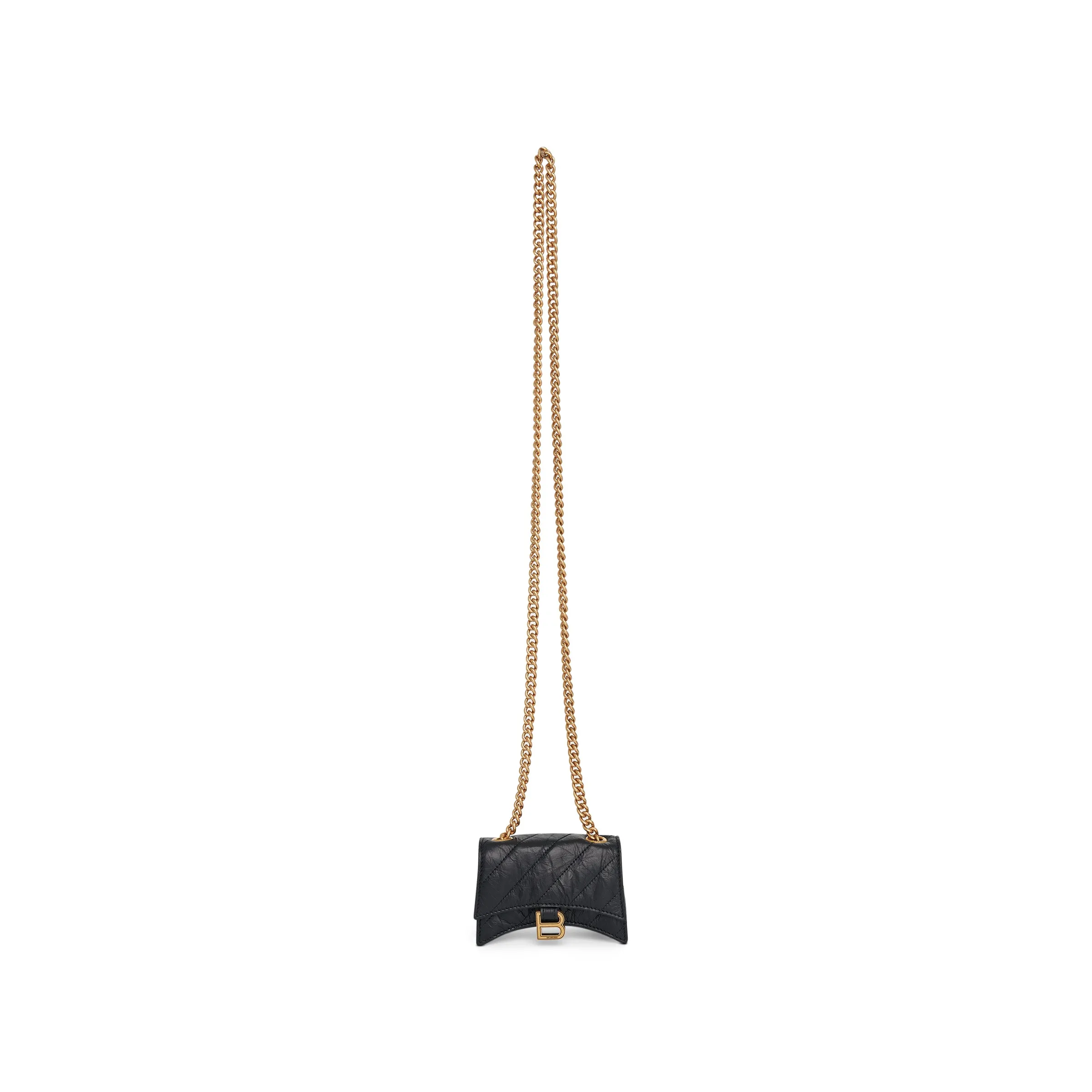 Crush Chain Mini Bag in Black sold by MARAIS
