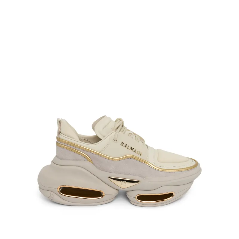 B-Bold Sneaker in Sand/Gold sold by MARAIS