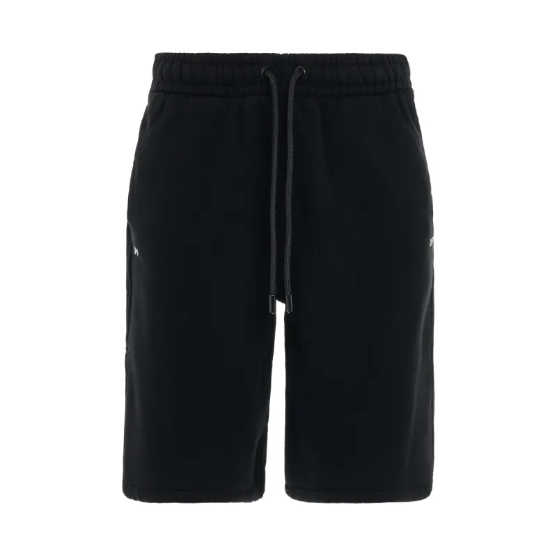 Off Stamp Sweatshorts in Black sold by MARAIS