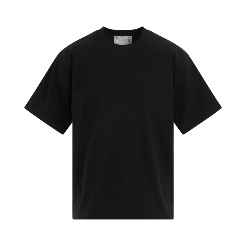 S Cotton Jersey T-Shirt in Black sold by MARAIS