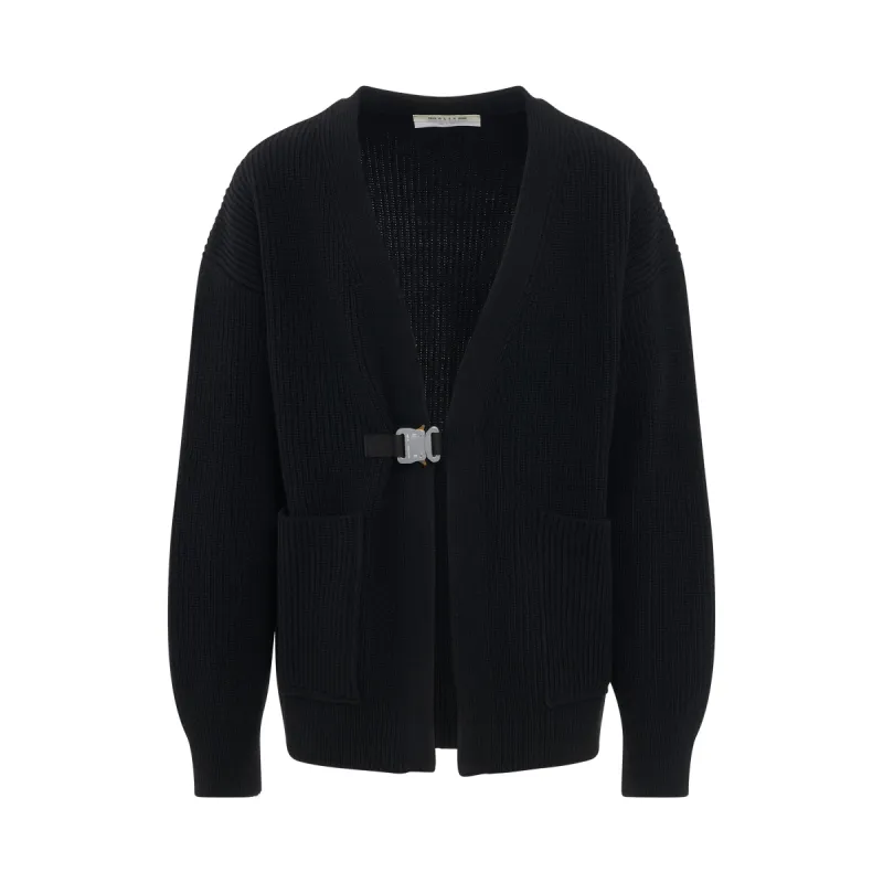Buckle Cardigan in Black sold by MARAIS