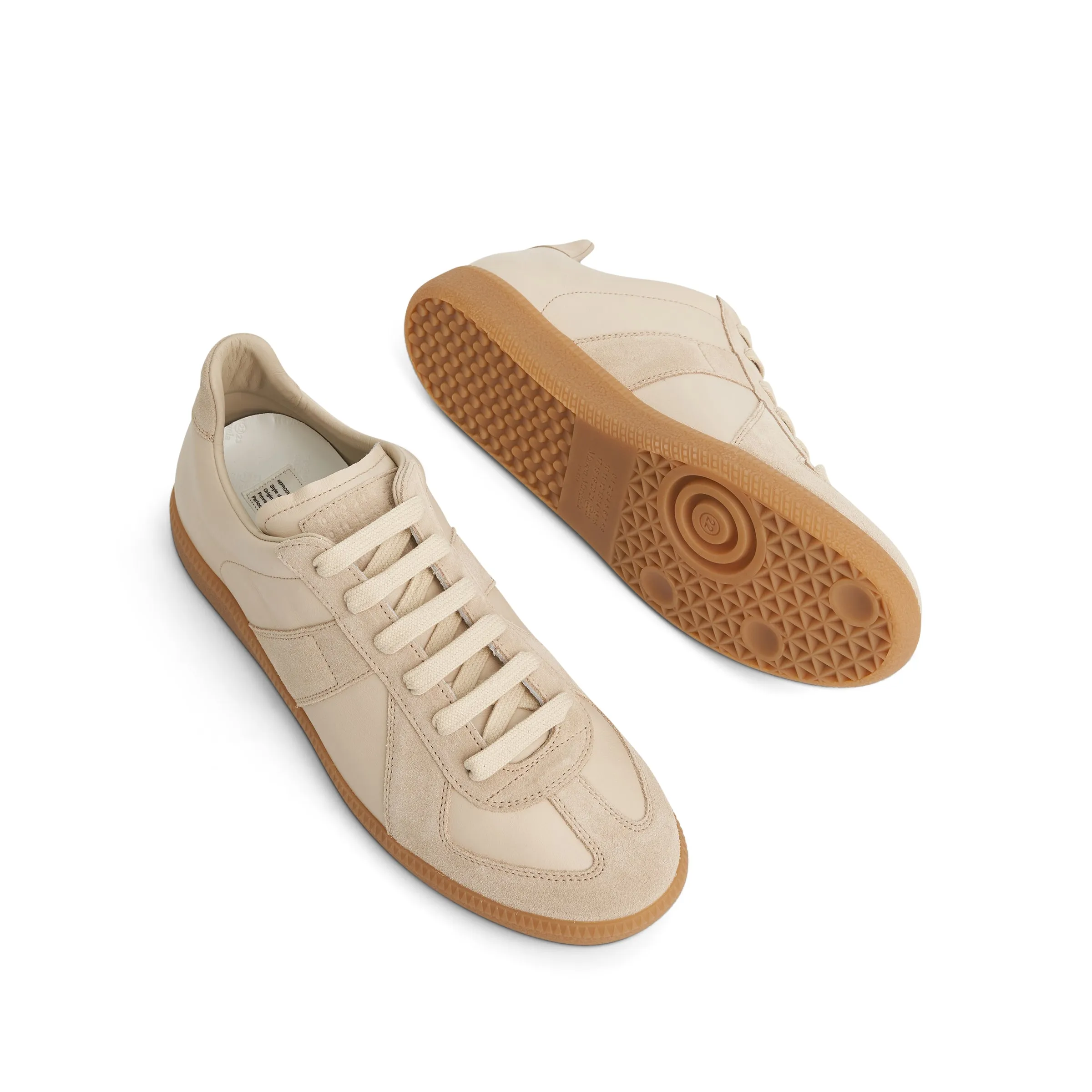 Replica Leather Sneaker in Lamb/Papyrus sold by MARAIS product image thumbnail 4