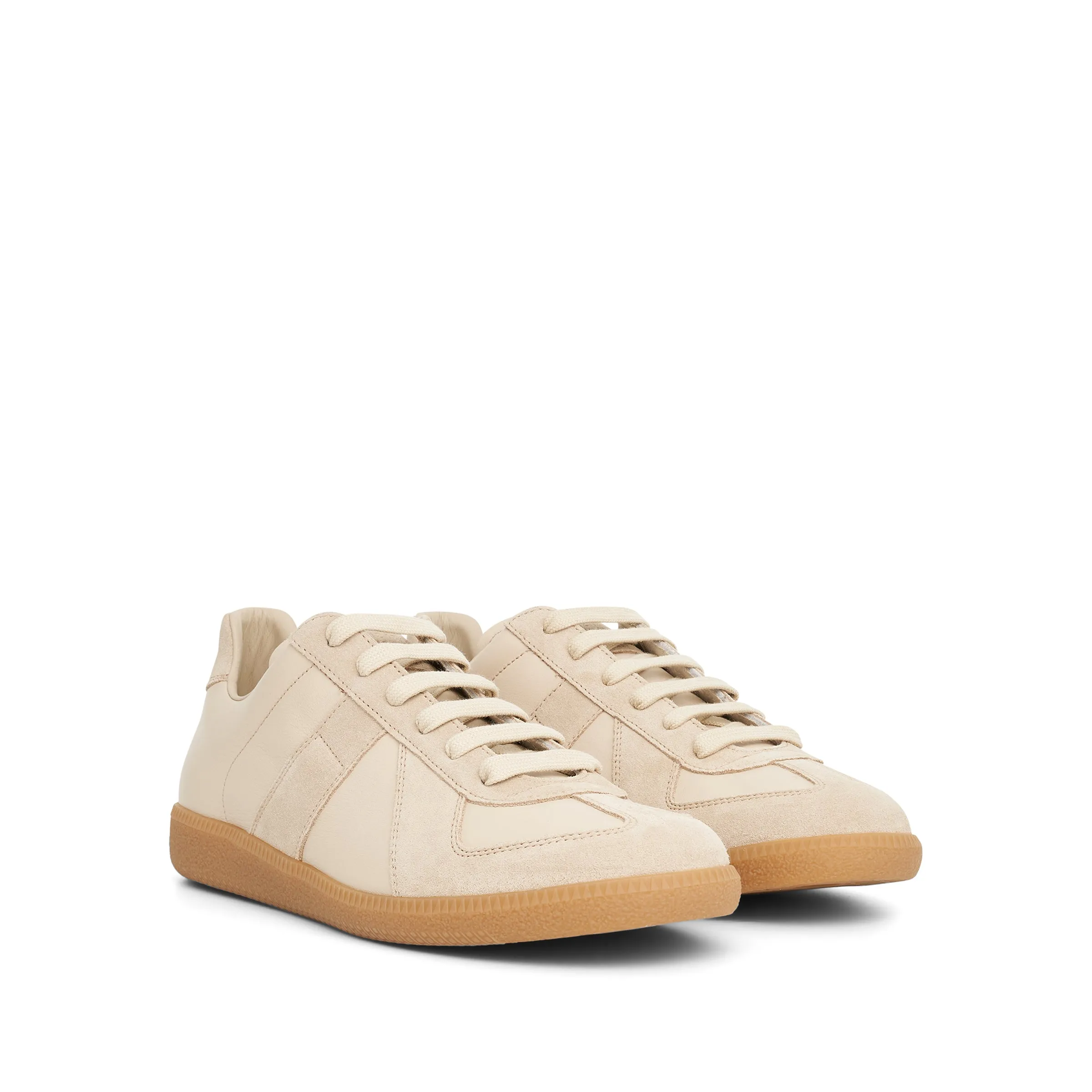 Replica Leather Sneaker in Lamb/Papyrus sold by MARAIS product image thumbnail 2