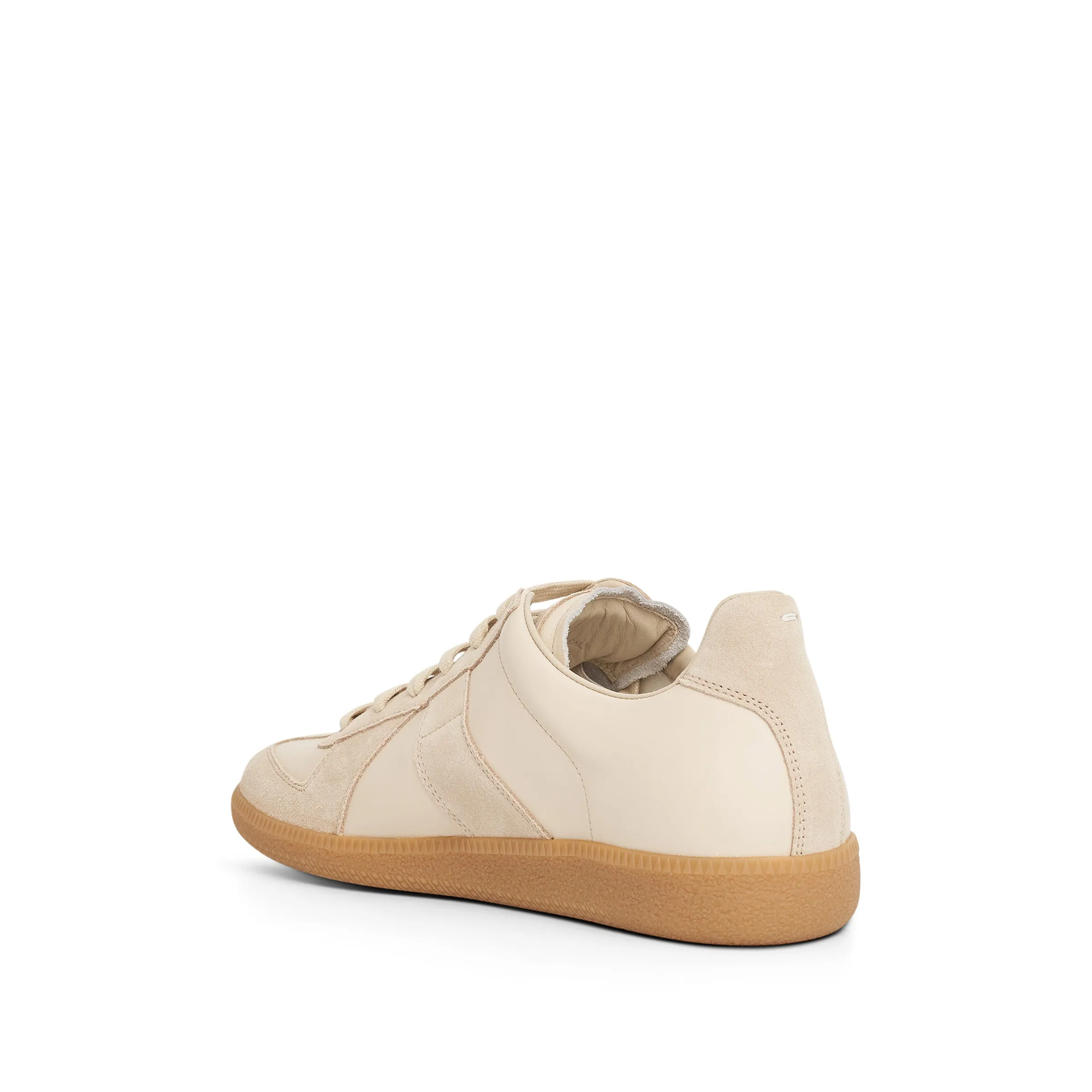 Replica Leather Sneaker in Lamb/Papyrus sold by MARAIS product image thumbnail 3