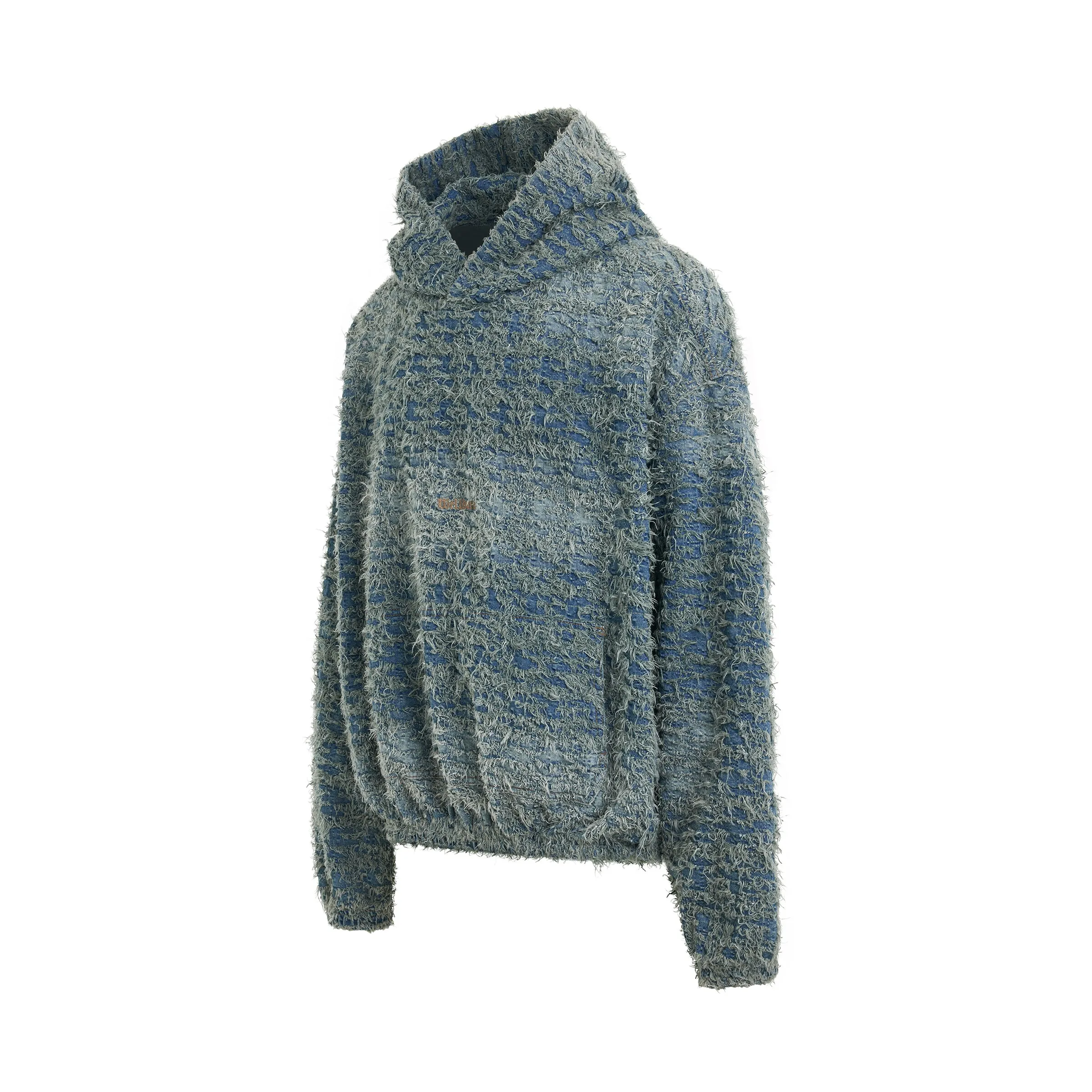 Grunge Denim Hoodie in Navy sold by MARAIS product image thumbnail 2