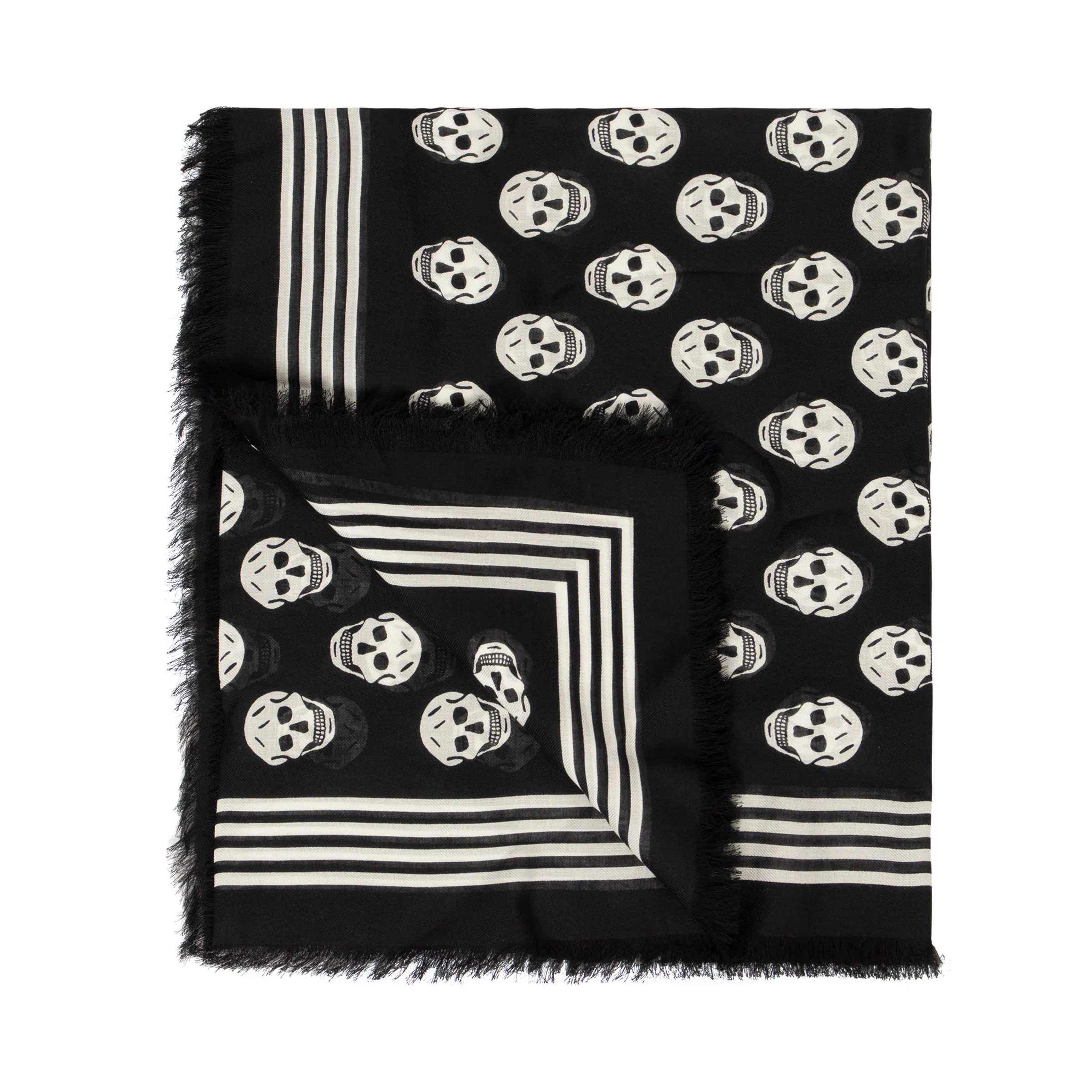 Classic Skull Scarf in Black/Ivory sold by MARAIS product image thumbnail 2