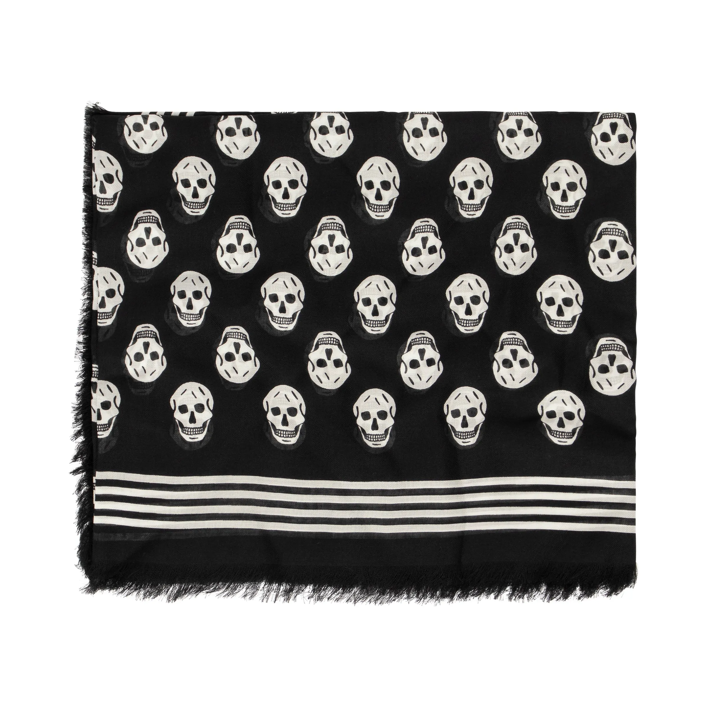 Classic Skull Scarf in Black/Ivory sold by MARAIS product image thumbnail 3