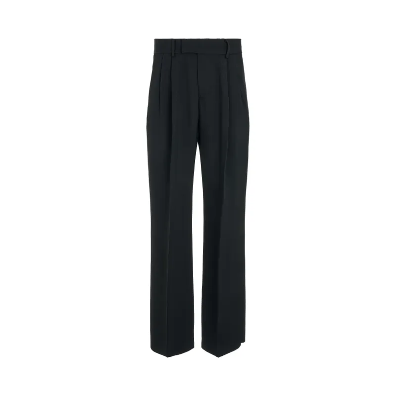 Double Pleated Pants in Black sold by MARAIS