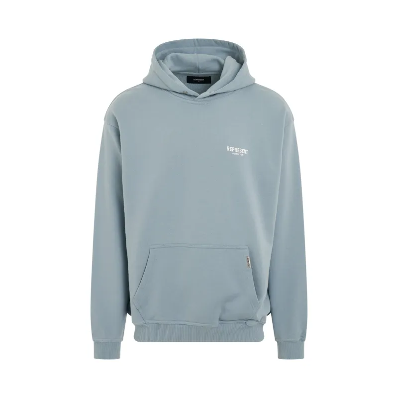 Represent Owners Club Hoodie in Powder Blue sold by MARAIS