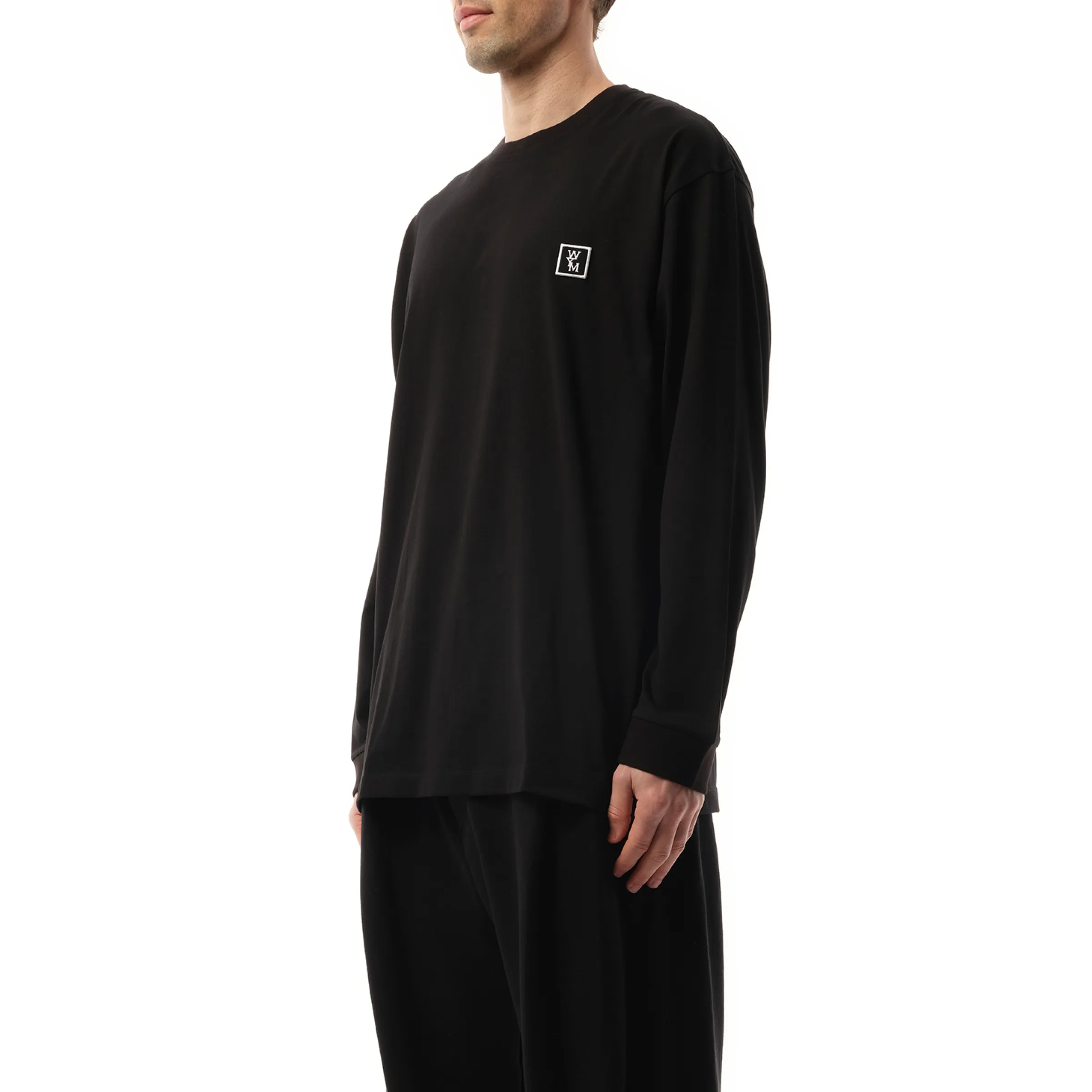 Logo Long Sleeve T-Shirt in Black sold by MARAIS product image thumbnail 5