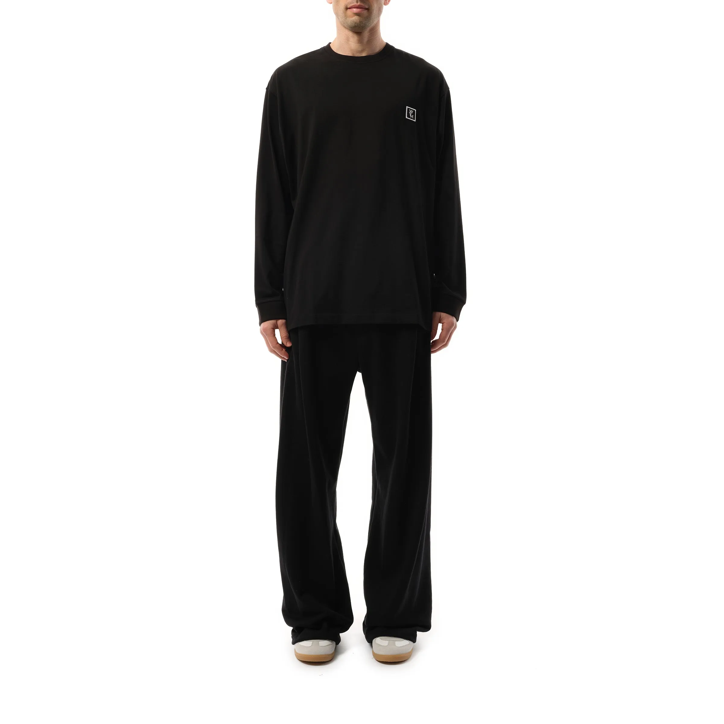 Logo Long Sleeve T-Shirt in Black sold by MARAIS product image thumbnail 4