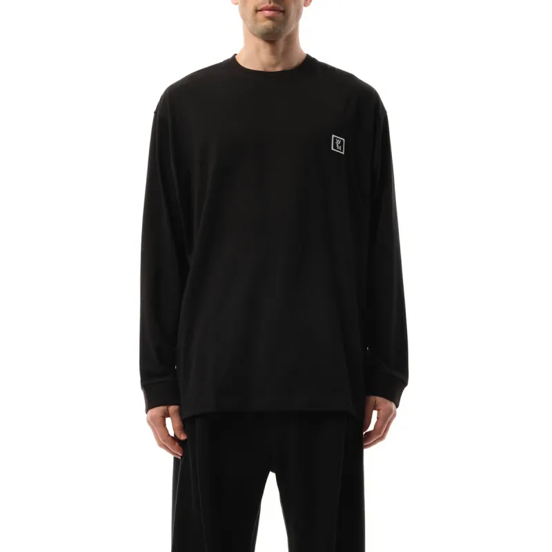 Logo Long Sleeve T-Shirt in Black sold by MARAIS