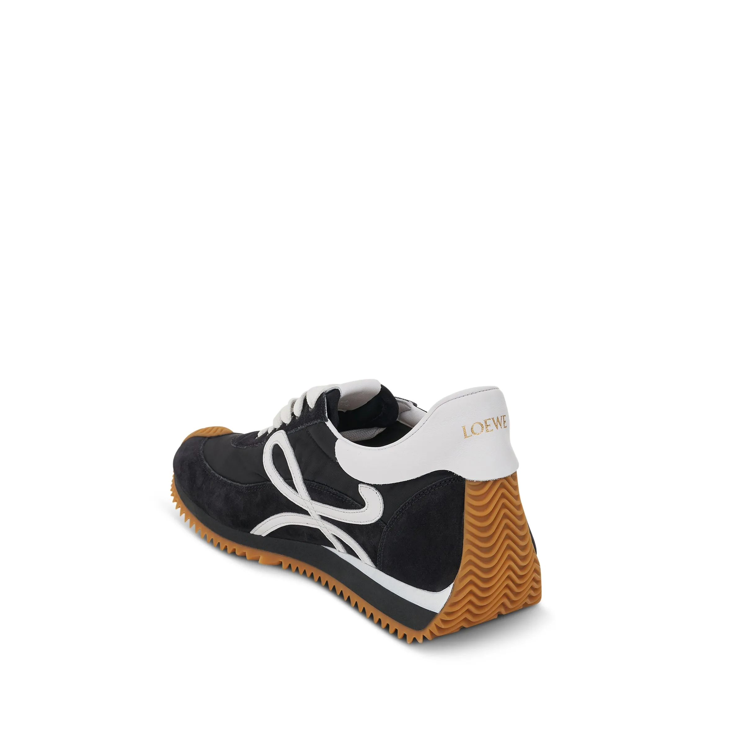 Flow Runner in Nylon and Suede in Black sold by MARAIS product image thumbnail 4