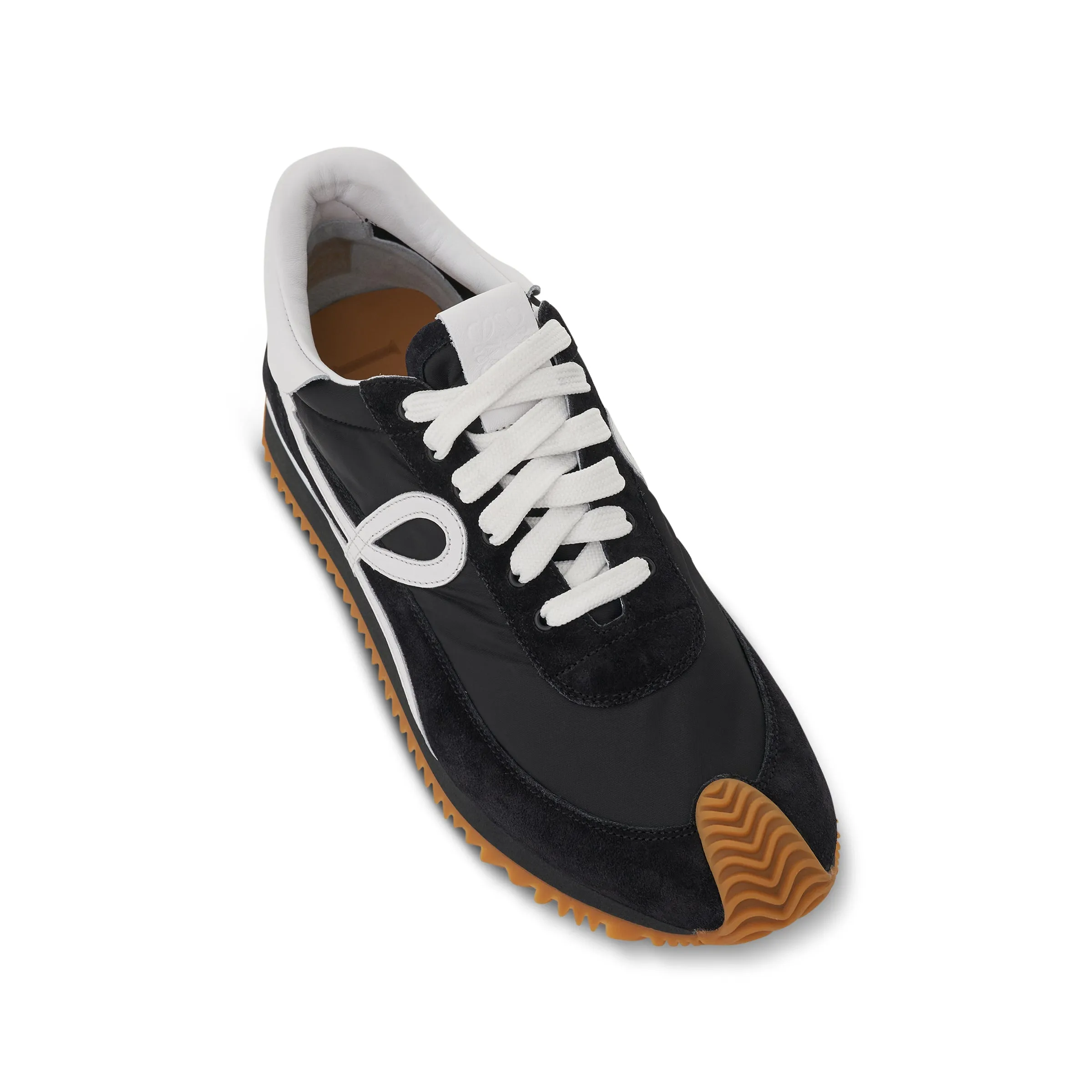 Flow Runner in Nylon and Suede in Black sold by MARAIS product image thumbnail 3