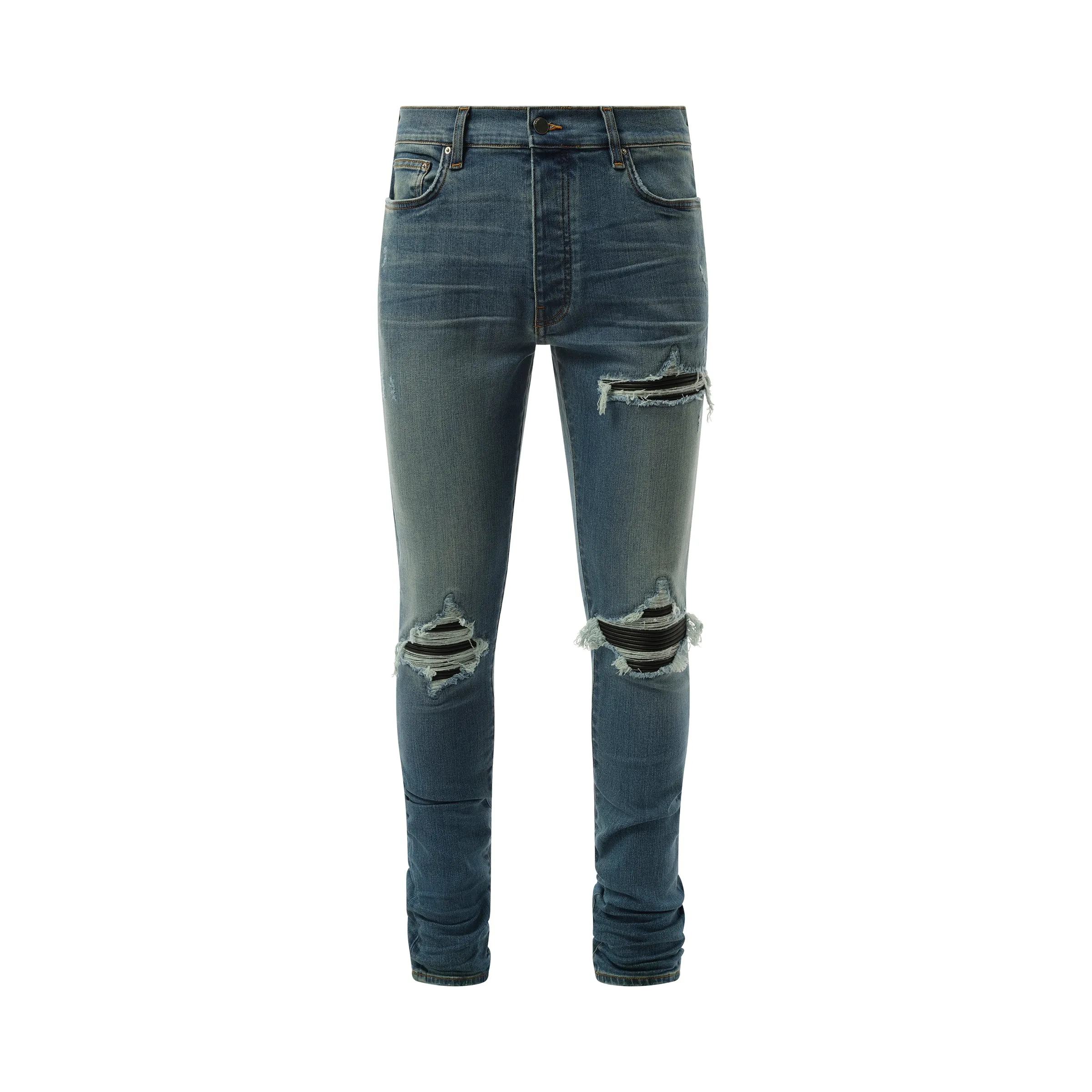 MX1 Distressed Jeans in Dark Indigo sold by MARAIS product image thumbnail 2