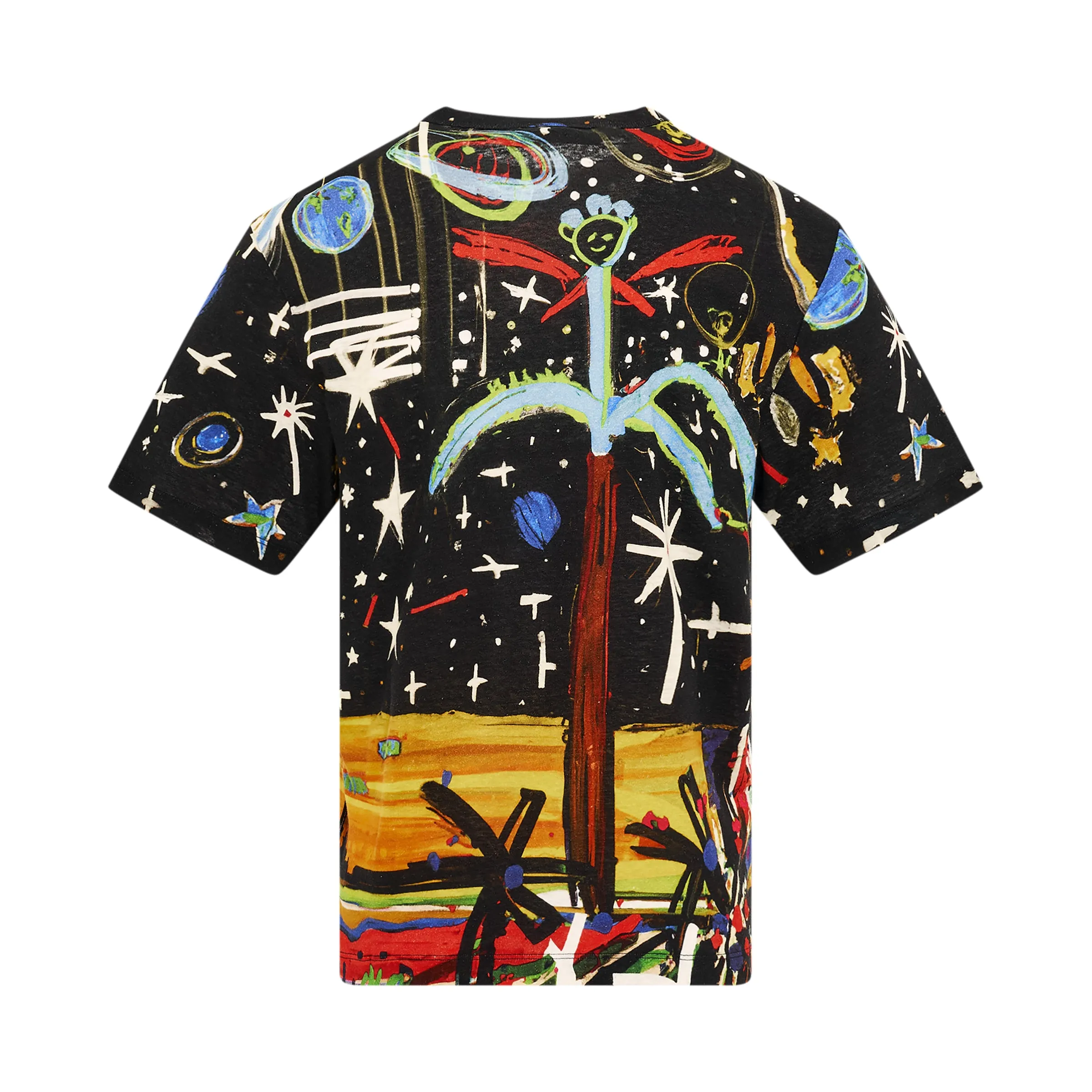 Starry Night Print T-Shirt in Black sold by MARAIS product image thumbnail 4
