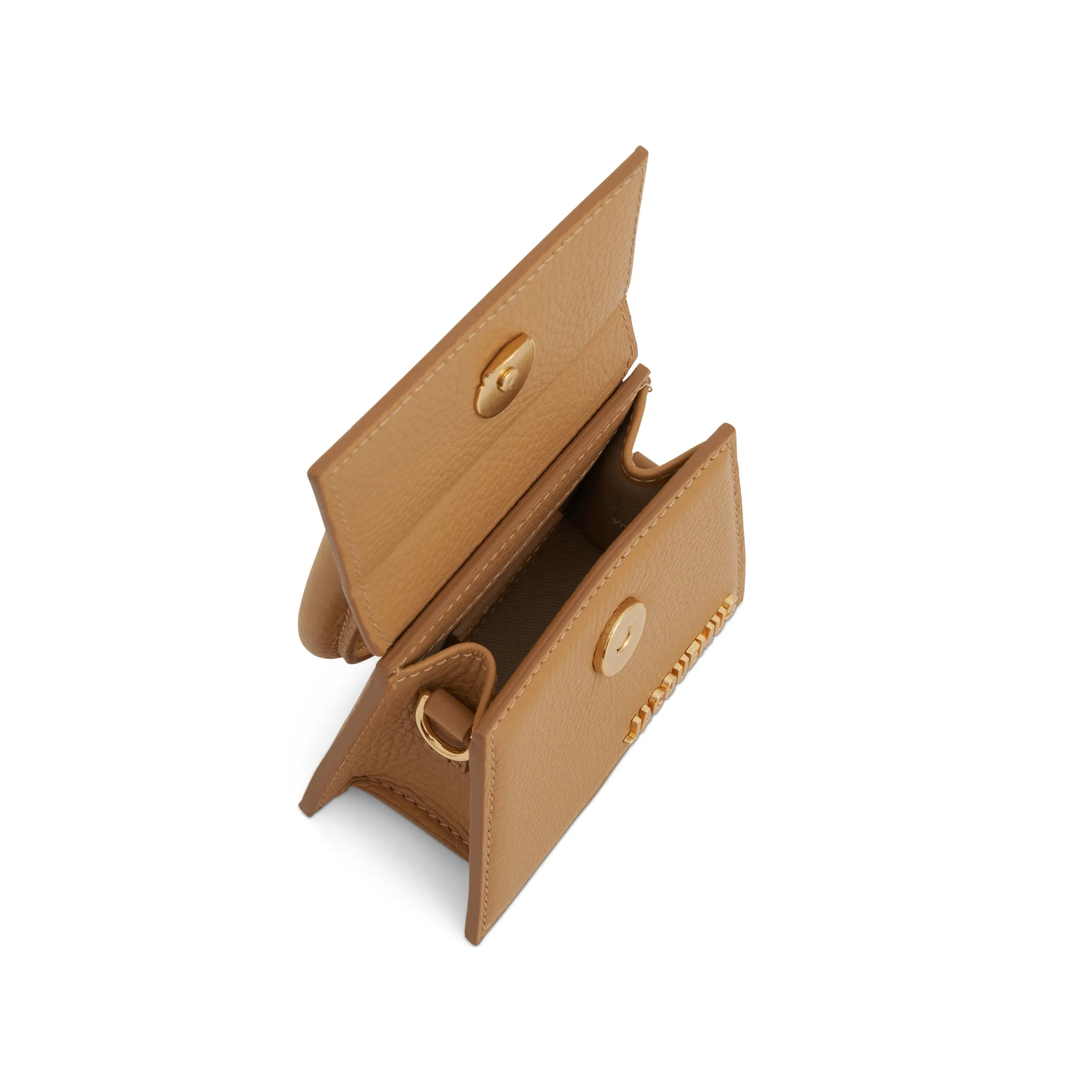 Le Chiquito Mini Grained Leather Bag in Camel sold by MARAIS product image thumbnail 5