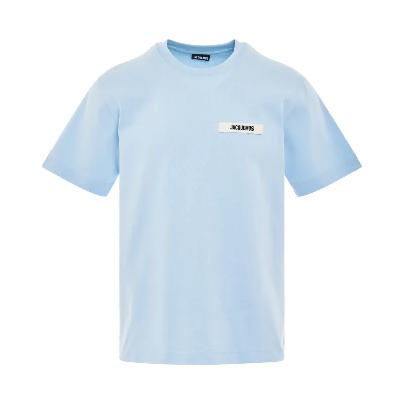 Gros Grain Logo T-Shirt in Light Blue sold by MARAIS