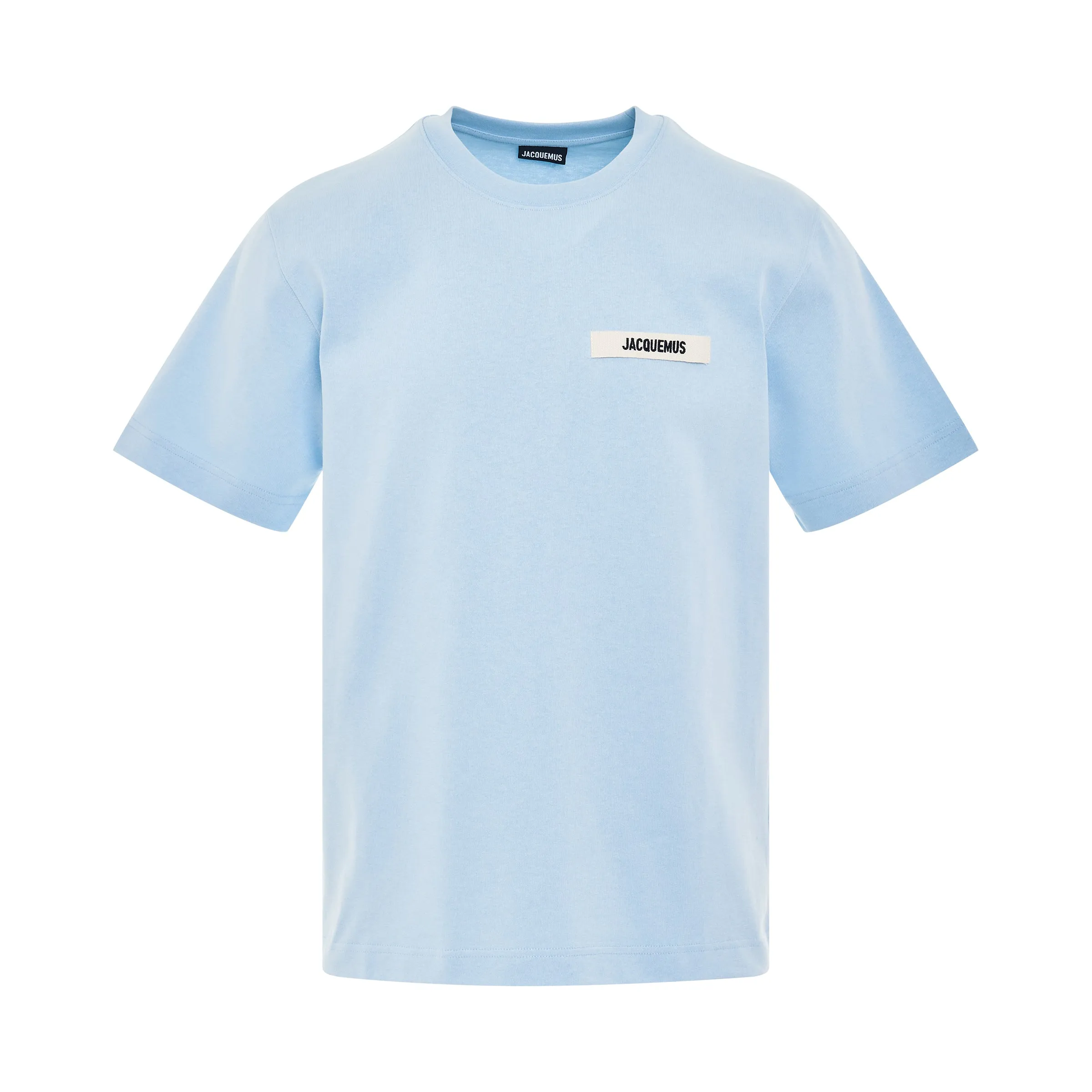 Gros Grain Logo T-Shirt in Light Blue sold by MARAIS