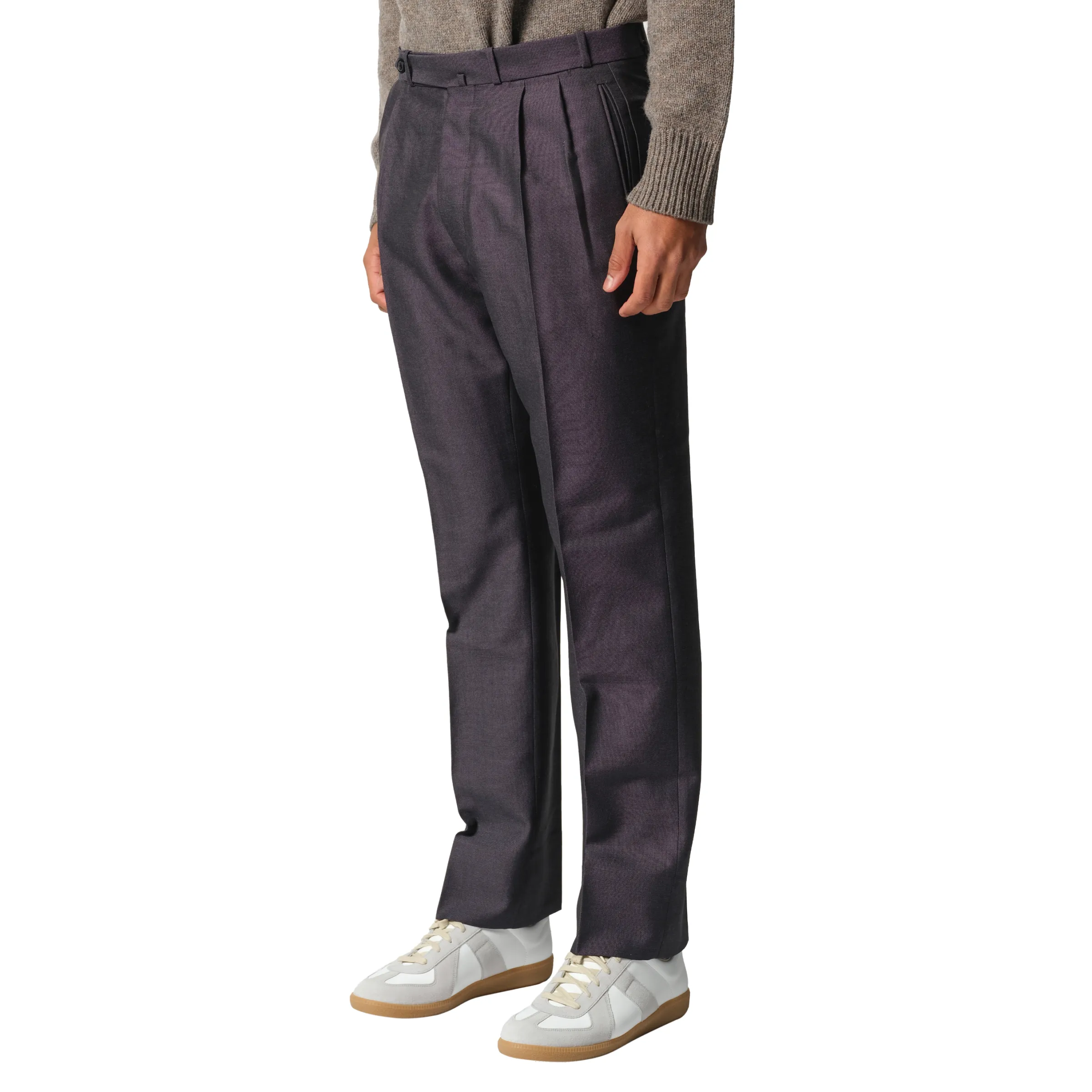British Mohair Suit Pants in Charcoal sold by MARAIS product image thumbnail 5