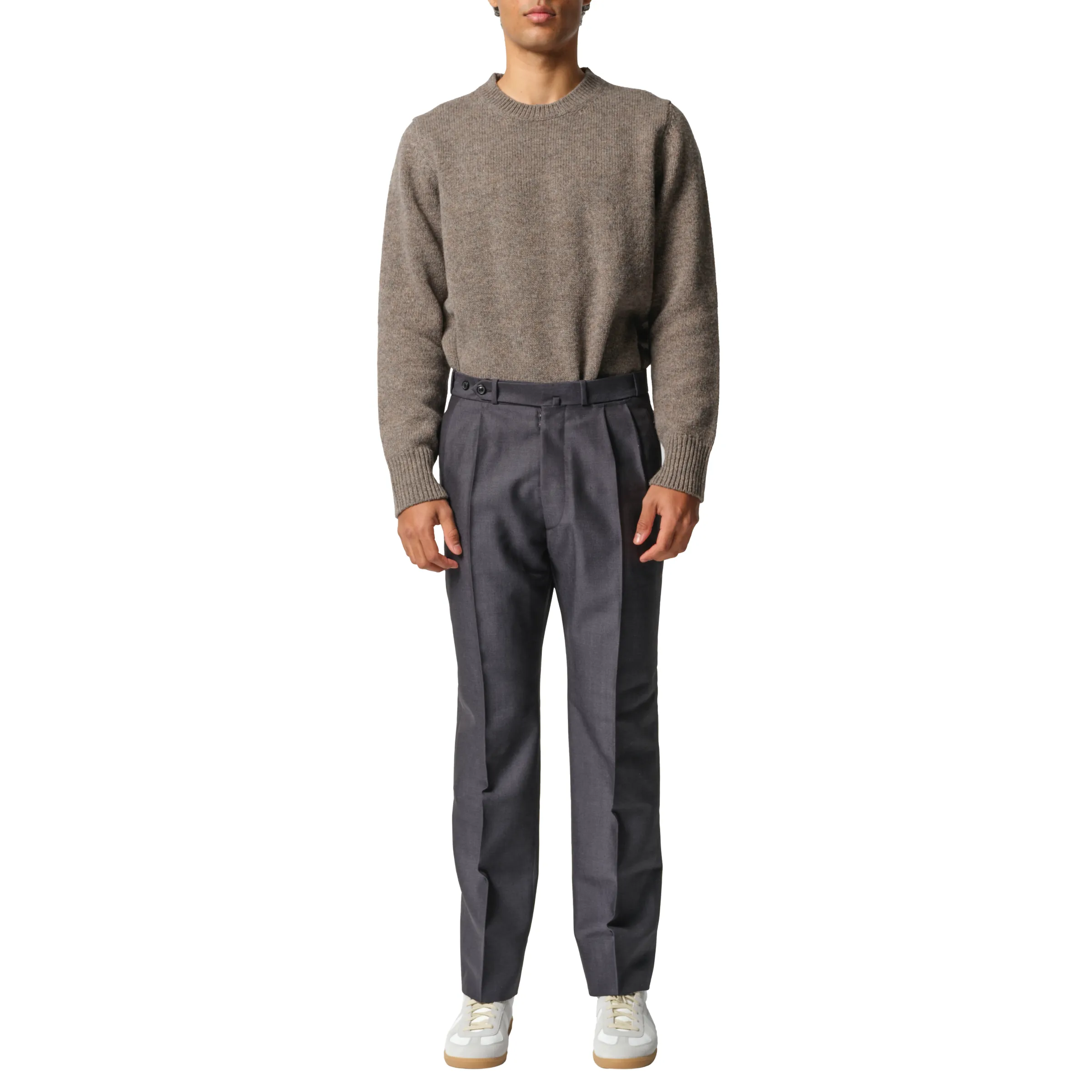 British Mohair Suit Pants in Charcoal sold by MARAIS product image thumbnail 4