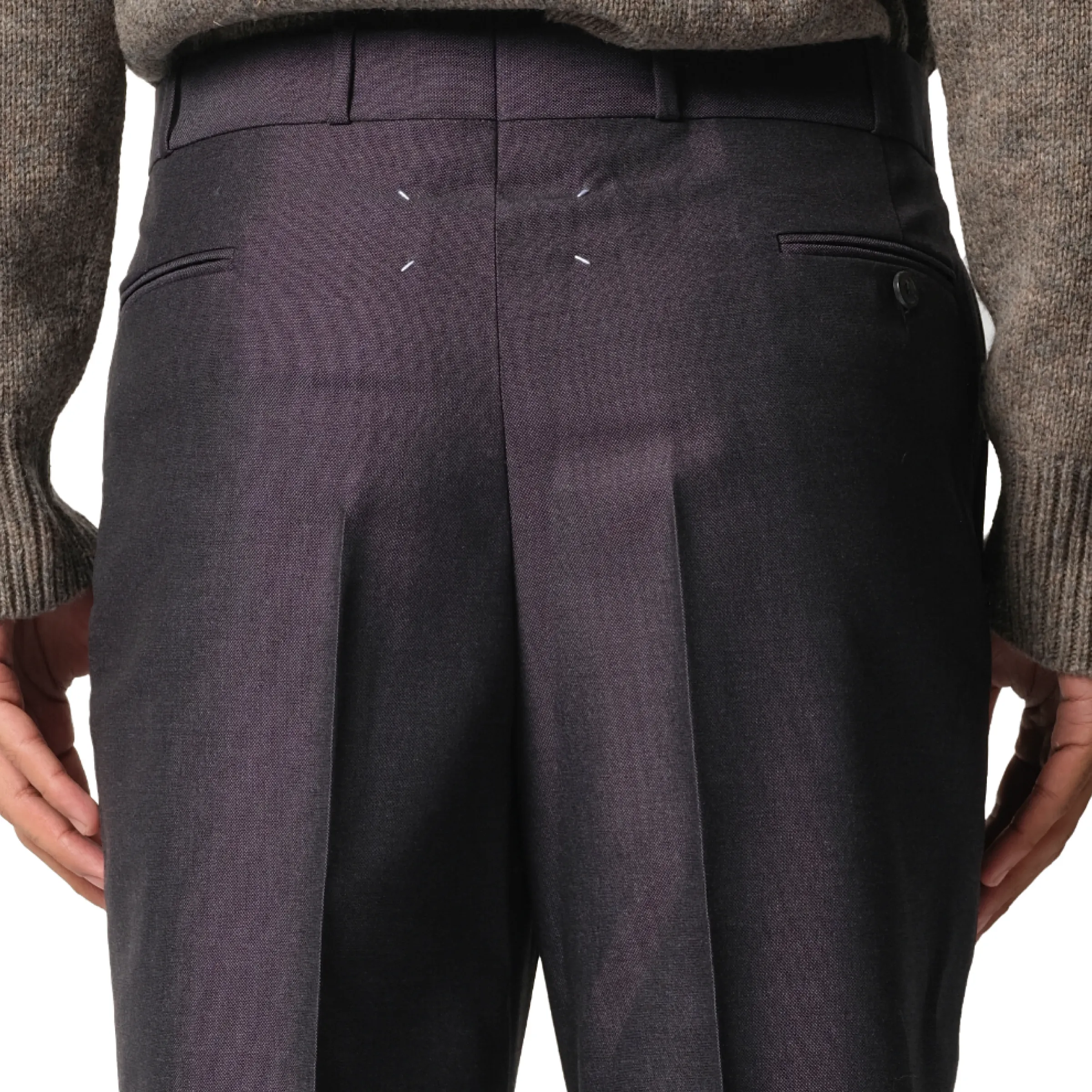 British Mohair Suit Pants in Charcoal sold by MARAIS product image thumbnail 3