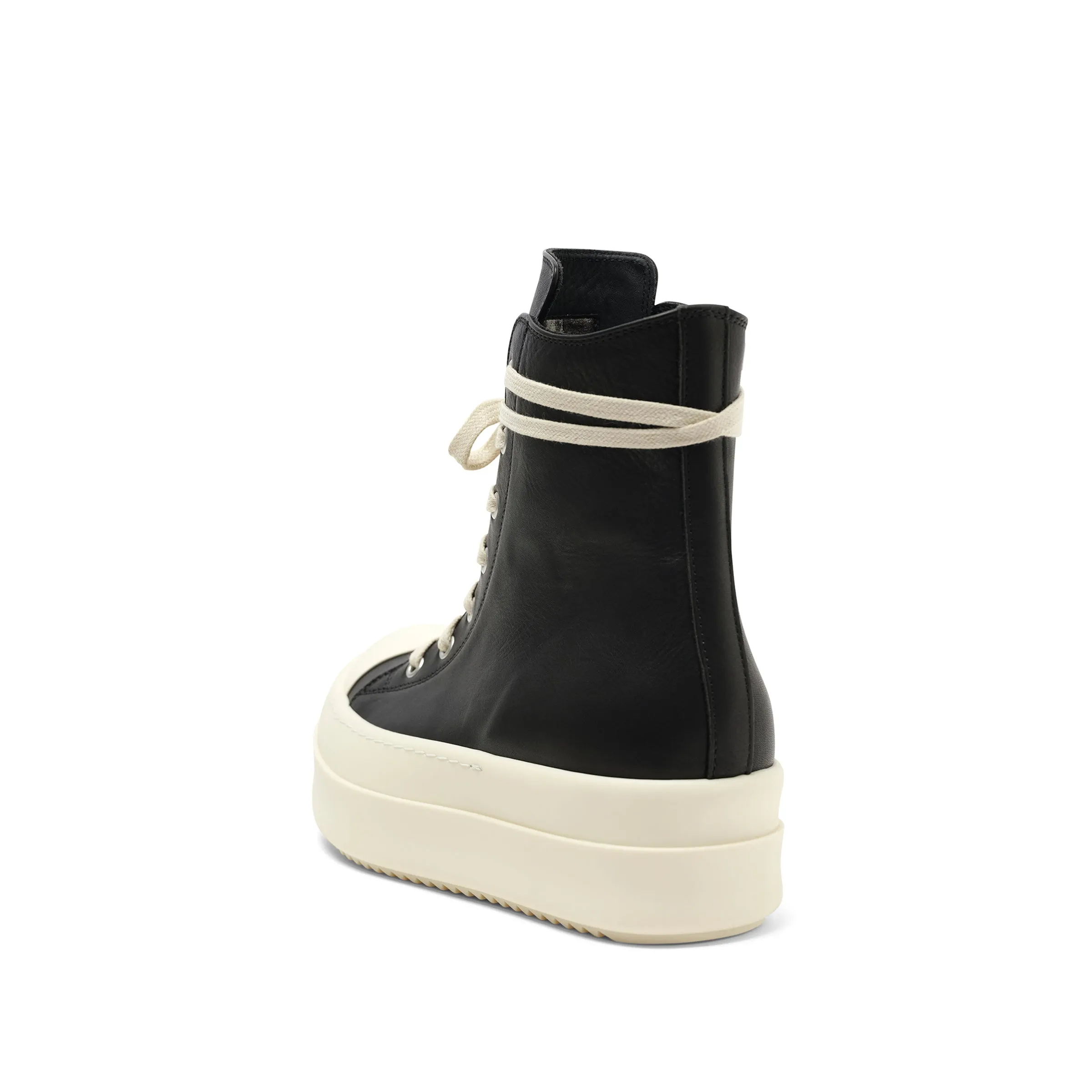 Washed Calf Mega Bumper Sneaker in Black/Milk sold by MARAIS product image thumbnail 3