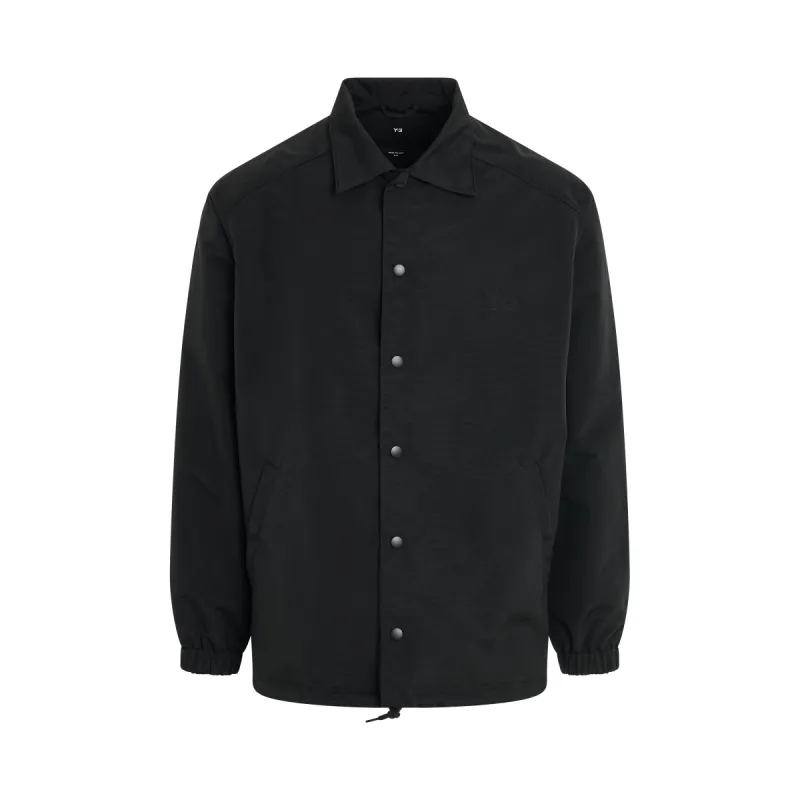 Flower Graphic Coach Jacket in Black sold by MARAIS