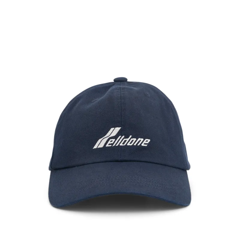 WD Logo Washed Cap in Navy sold by MARAIS