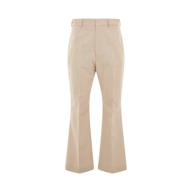 Retro Flare Suit Pants in Beige sold by MARAIS