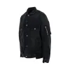 Denim x Nylon Twill Bomber Jacket in Black sold by MARAIS