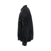 Denim x Nylon Twill Bomber Jacket in Black sold by MARAIS