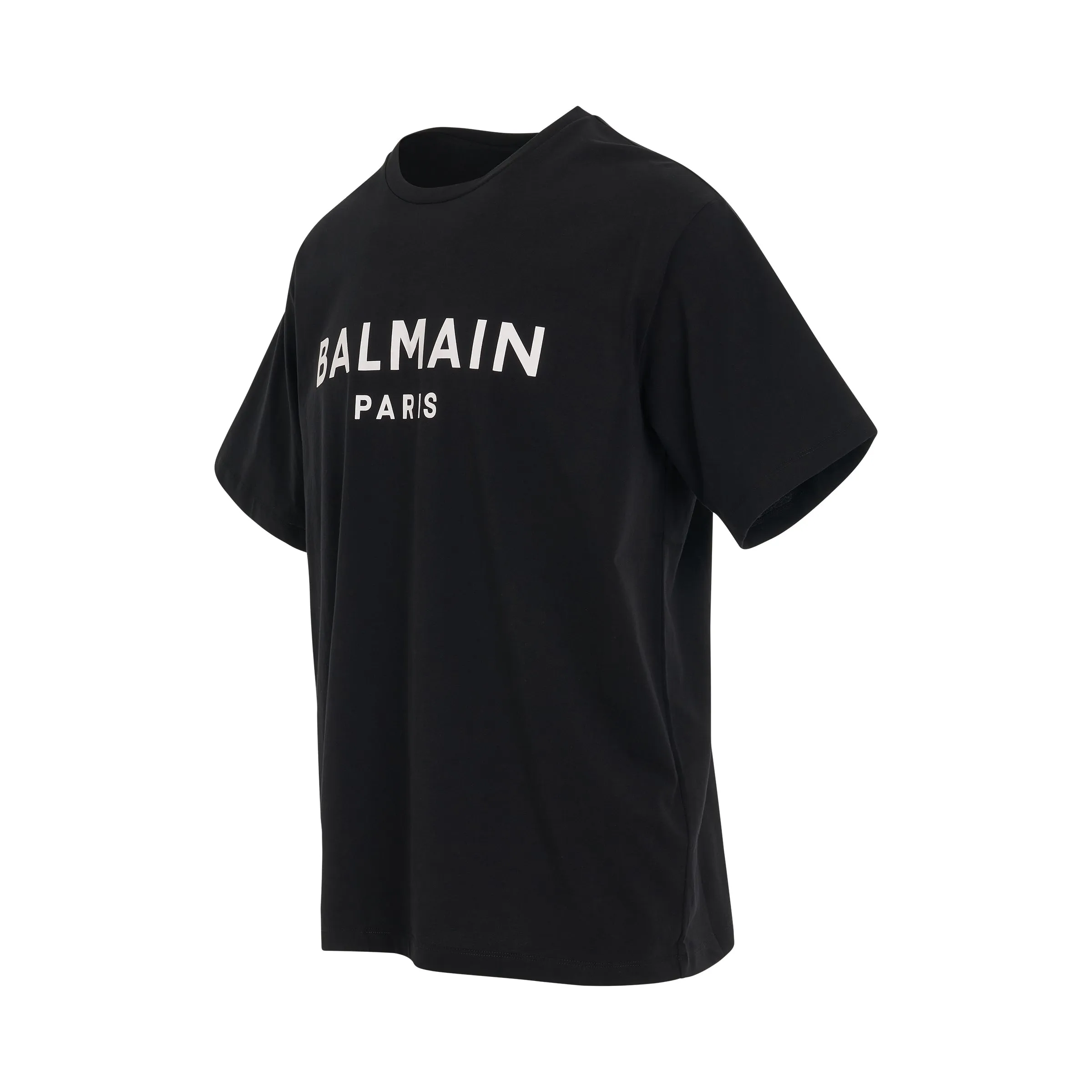 Logo Printed Straight Fit T-shirt in Black/White sold by MARAIS product image thumbnail 2