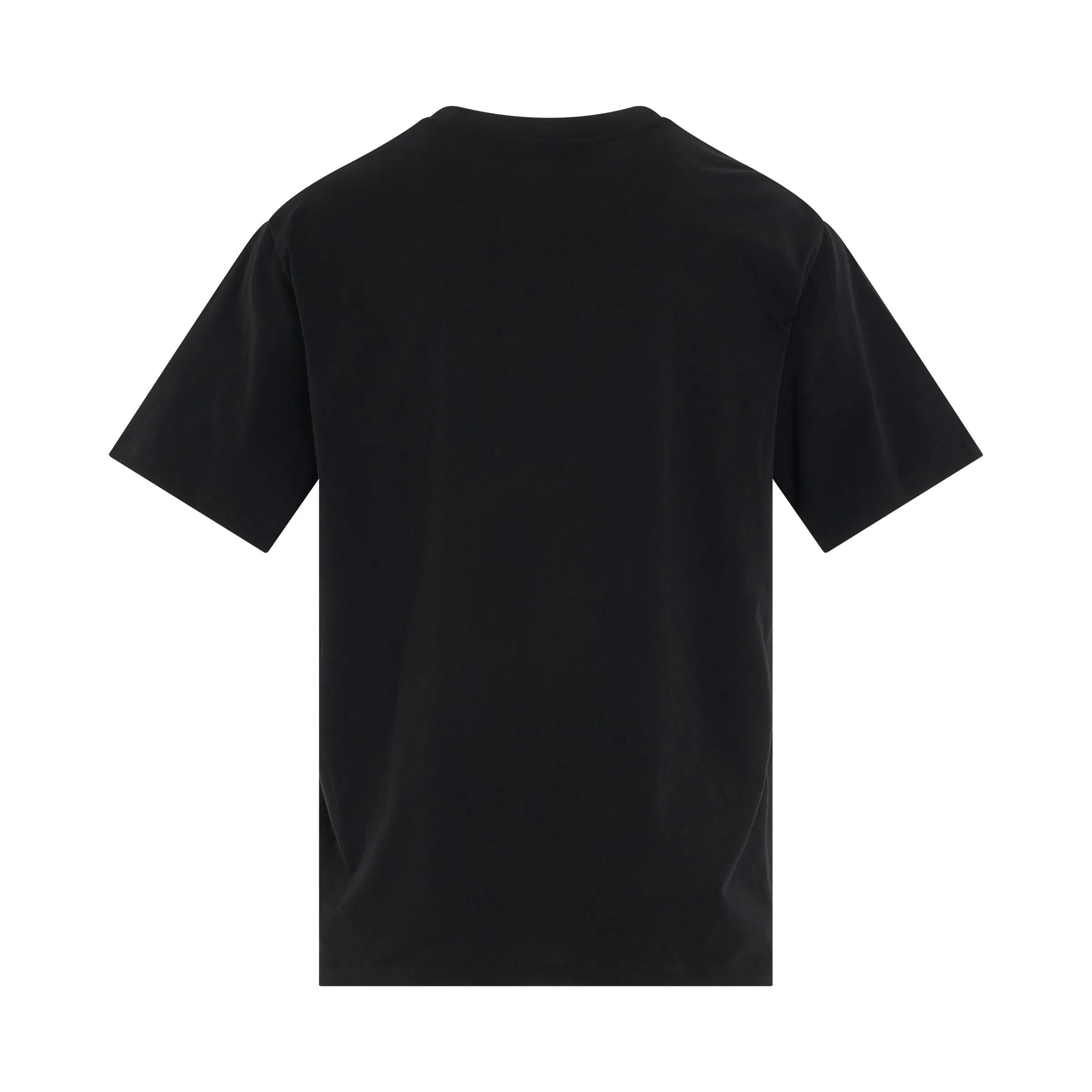 Logo Printed Straight Fit T-shirt in Black/White sold by MARAIS product image thumbnail 4