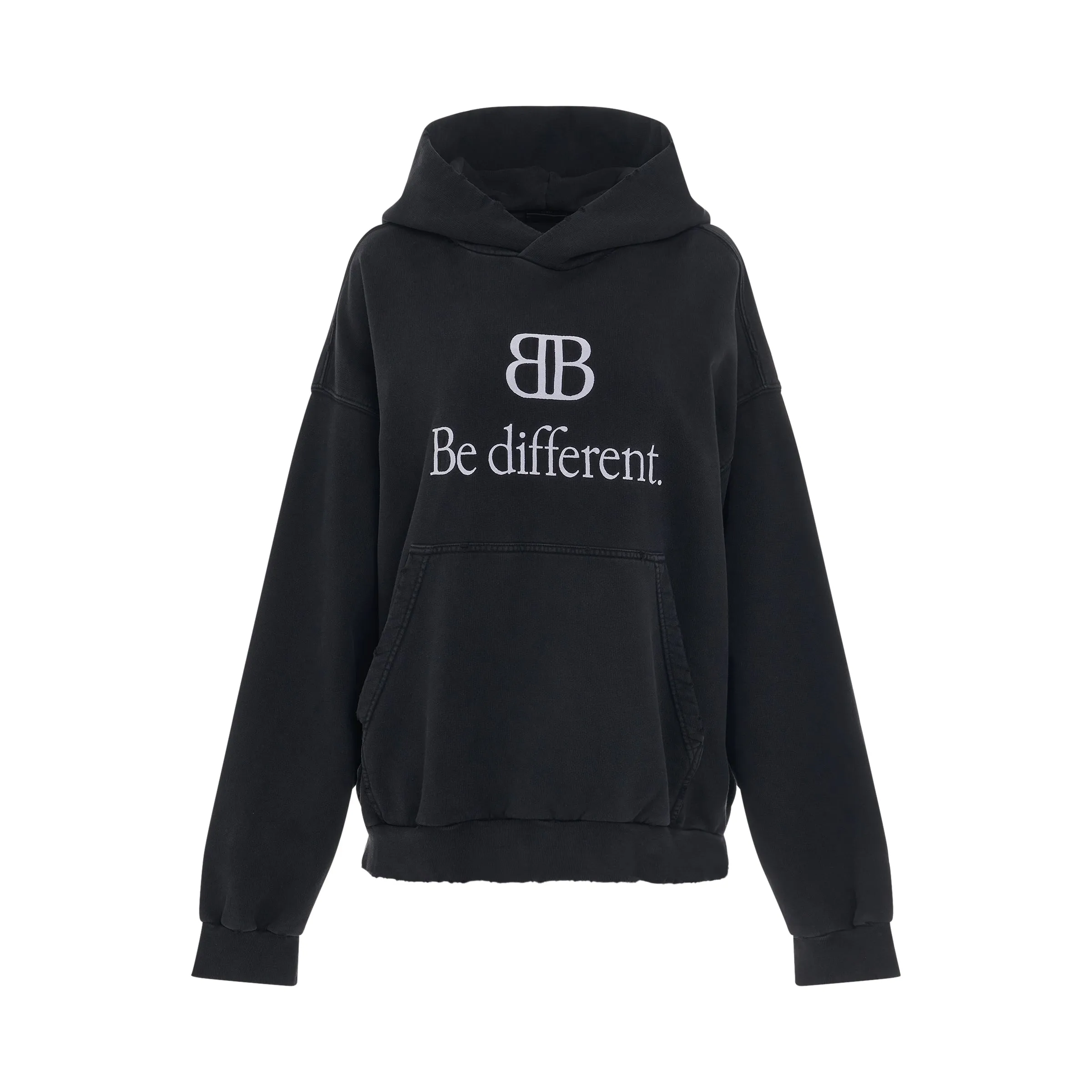 Be Different Medium Fit Hoodie in Black/White sold by MARAIS