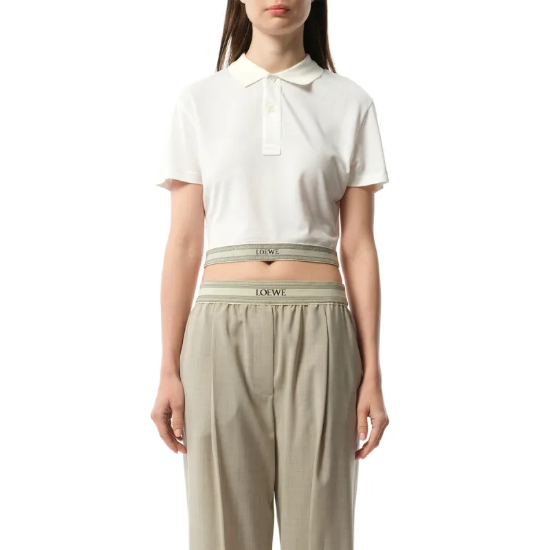 Cropped Polo in White sold by MARAIS
