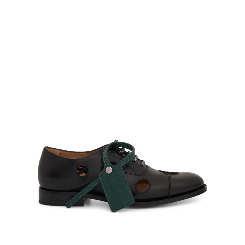 Off-White x Church's Consul Shoe in Black/Green sold by MARAIS