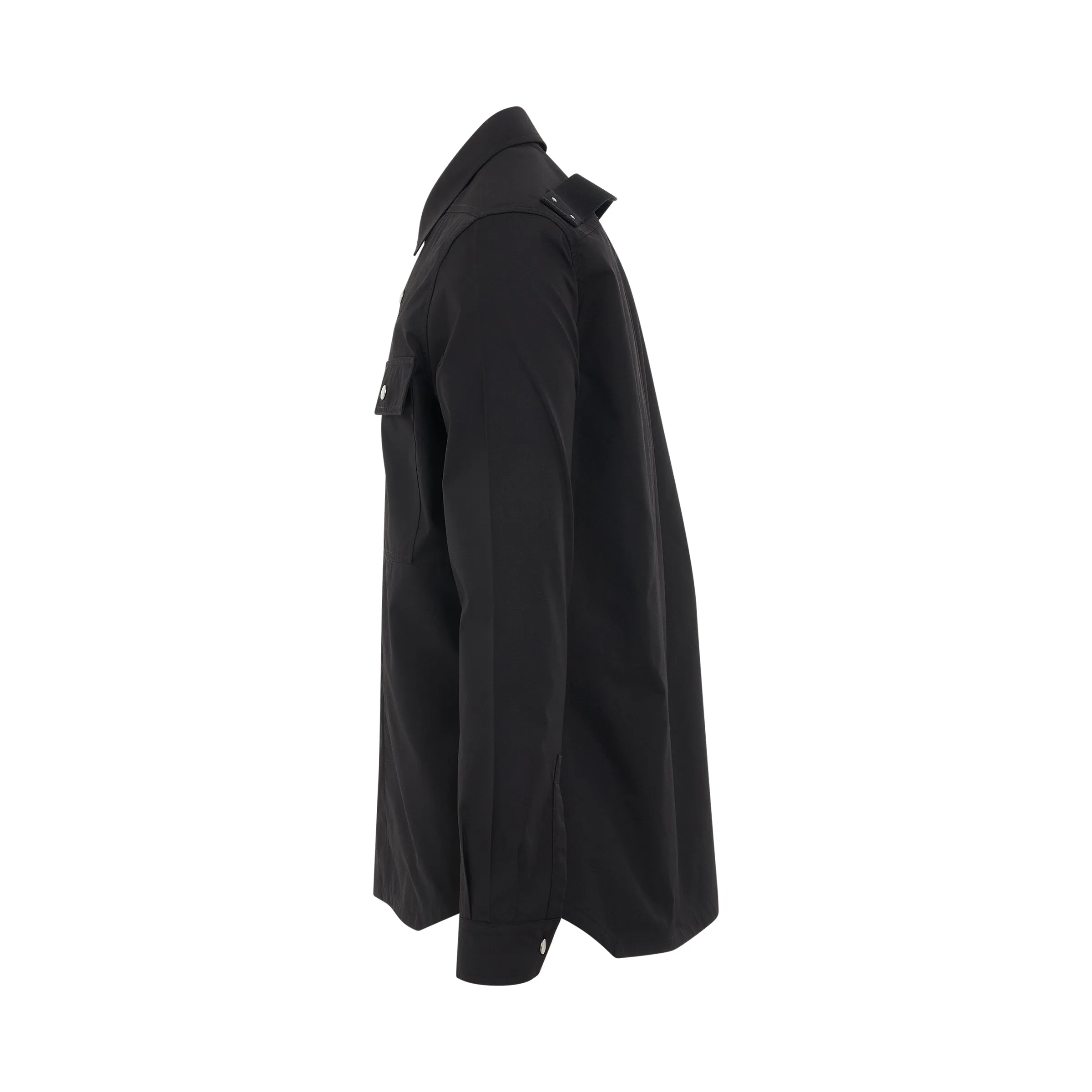 Woven Outershirt Jacket in Black sold by MARAIS product image thumbnail 3