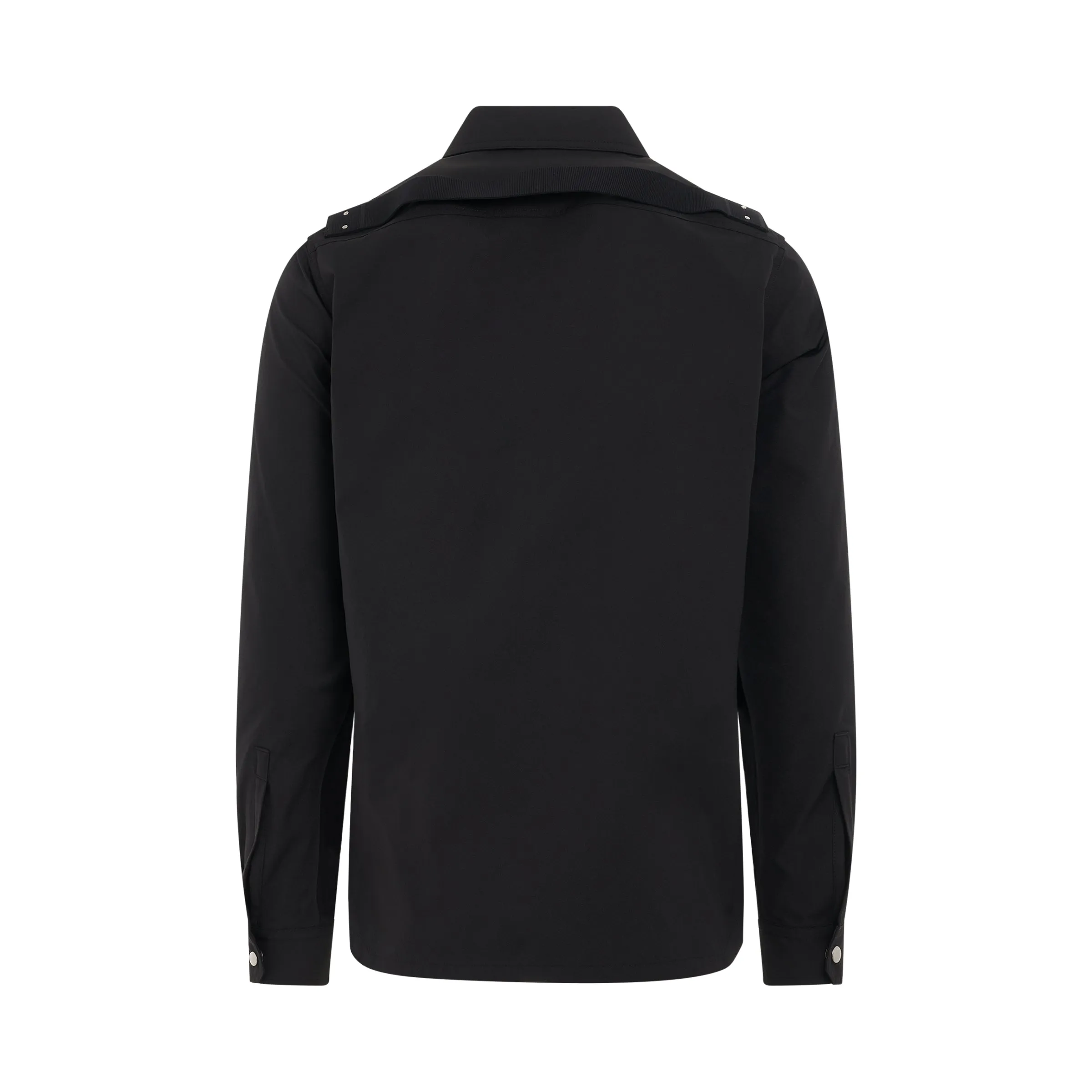 Woven Outershirt Jacket in Black sold by MARAIS product image thumbnail 4