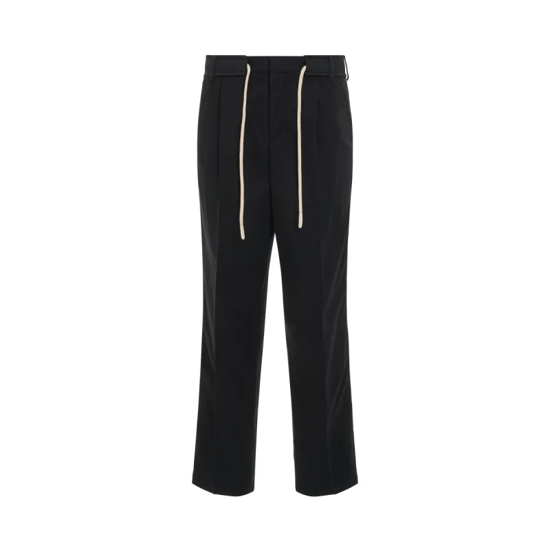 Track Belt Pants in Black sold by MARAIS