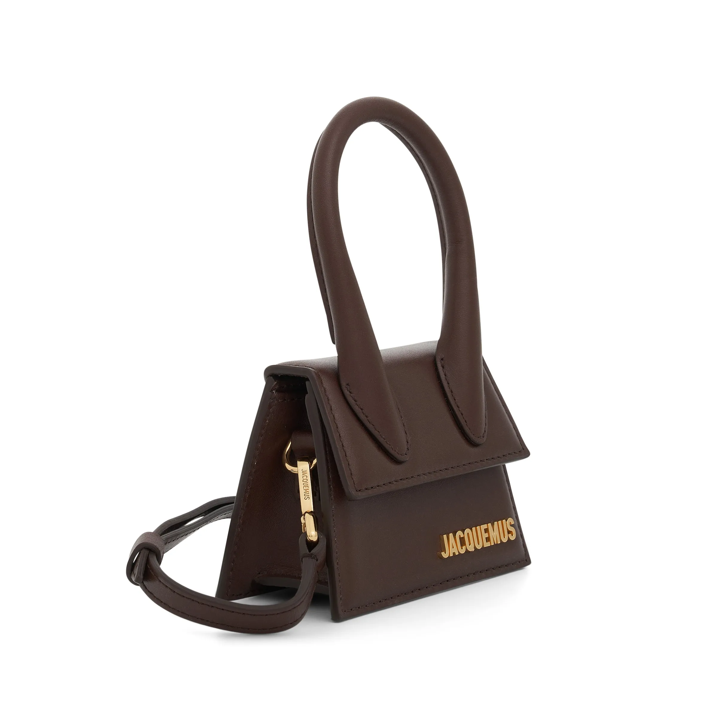 Le Chiquito Mini Leather Bag in Midnight Brown sold by MARAIS product image thumbnail 2