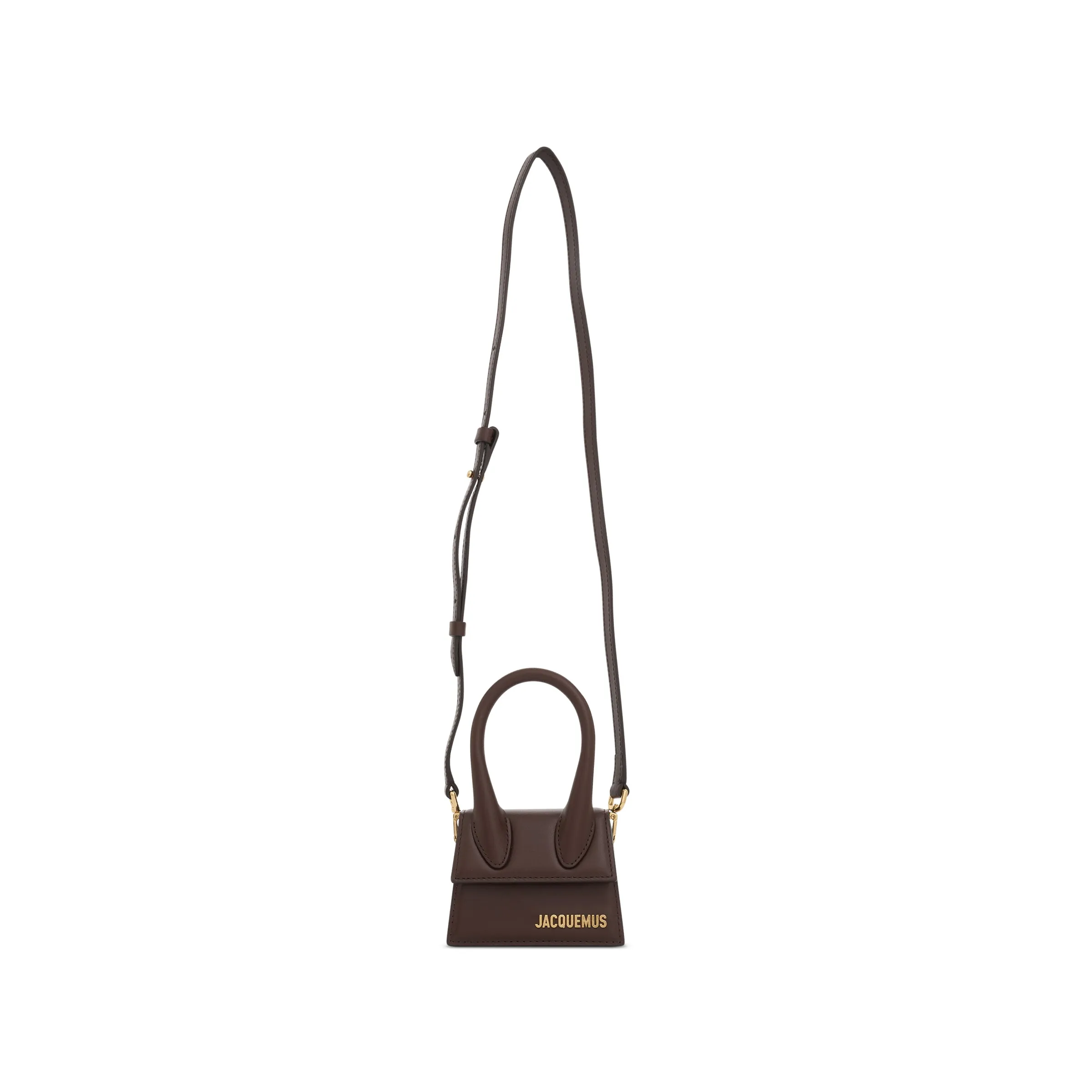 Le Chiquito Mini Leather Bag in Midnight Brown sold by MARAIS product image thumbnail 5