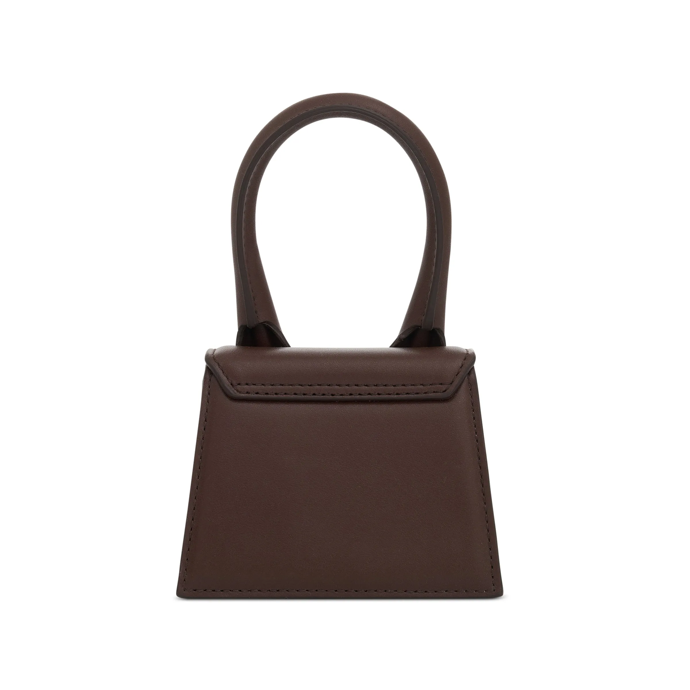 Le Chiquito Mini Leather Bag in Midnight Brown sold by MARAIS product image thumbnail 3