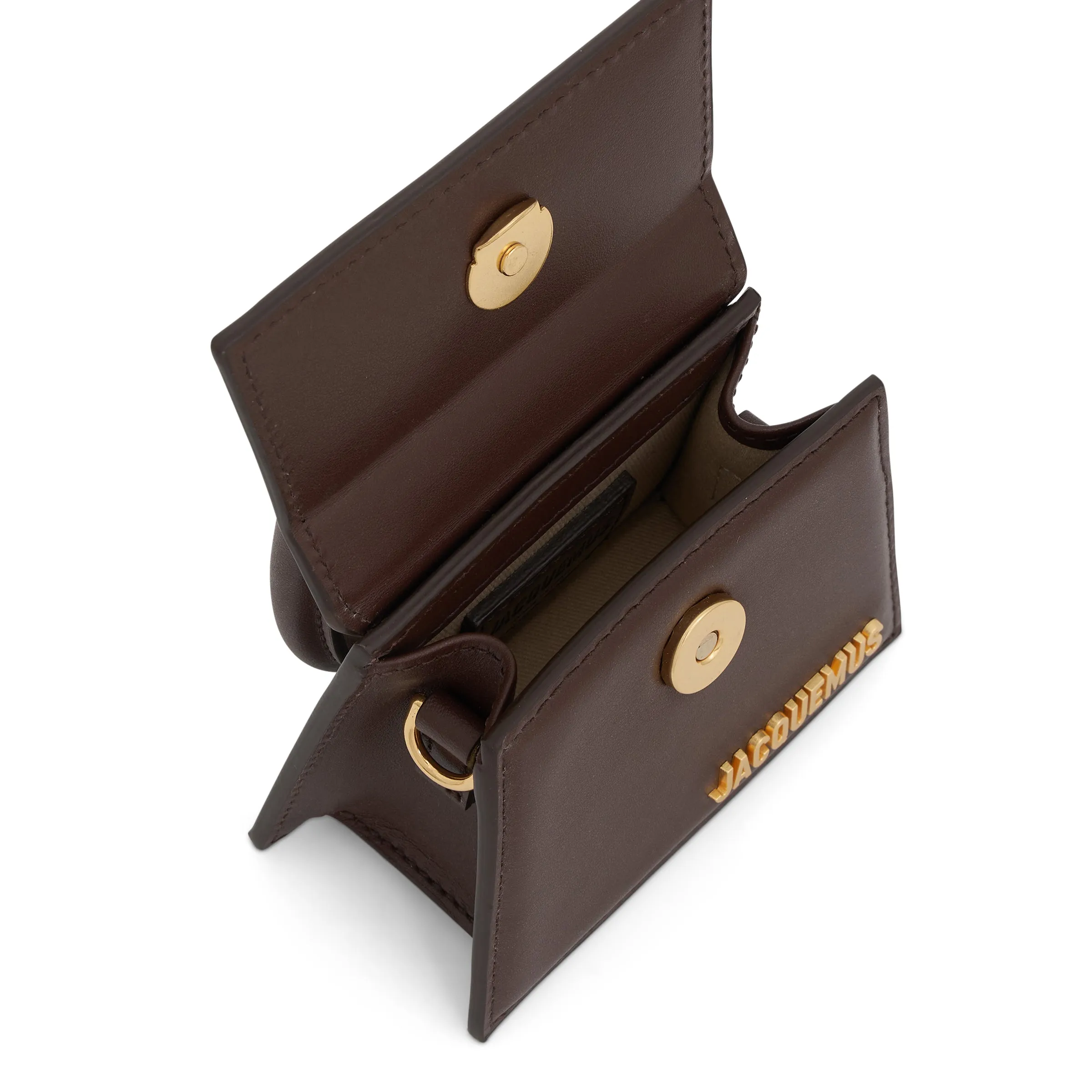 Le Chiquito Mini Leather Bag in Midnight Brown sold by MARAIS product image thumbnail 4