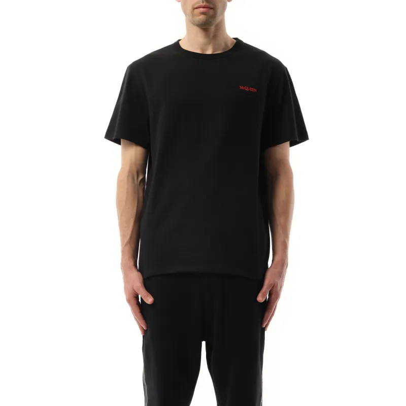Mid Weight Jersey T-Shirt in Black/Black/Red sold by MARAIS