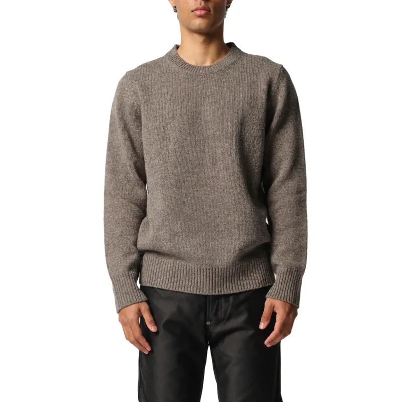 Wool Knit Sweater in Grey/Brown sold by MARAIS