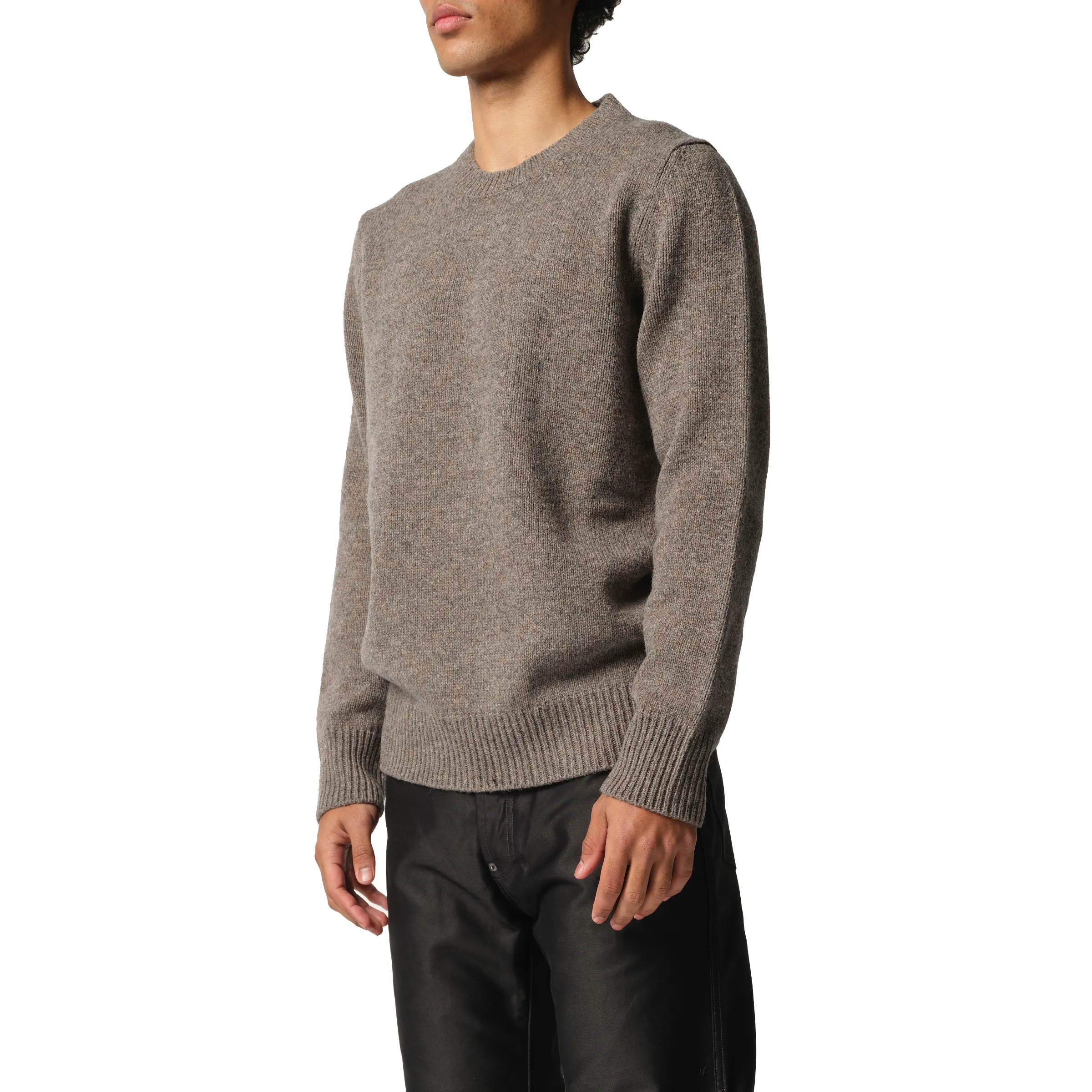 Wool Knit Sweater in Grey/Brown sold by MARAIS product image thumbnail 5